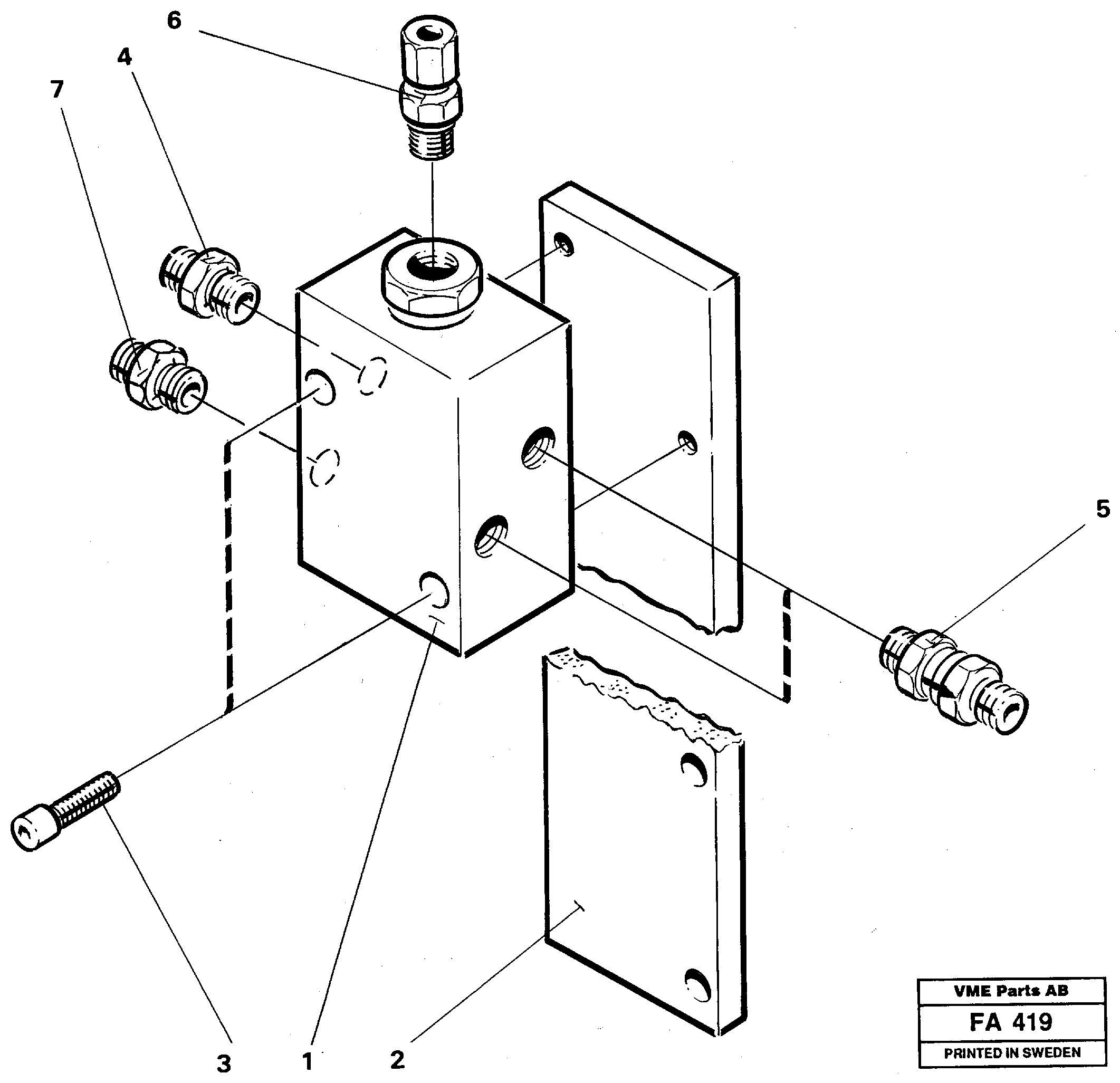 Relay valve — volvo parts diagram
