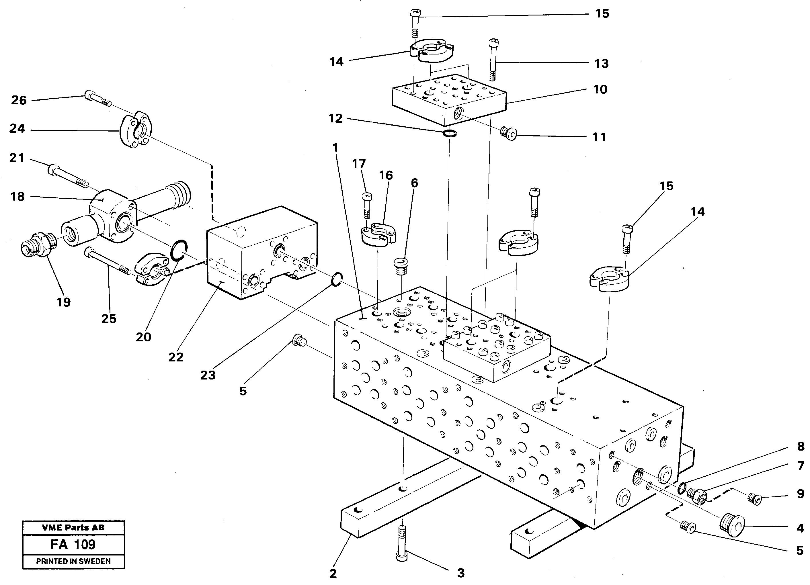 Main valve block — volvo parts diagram