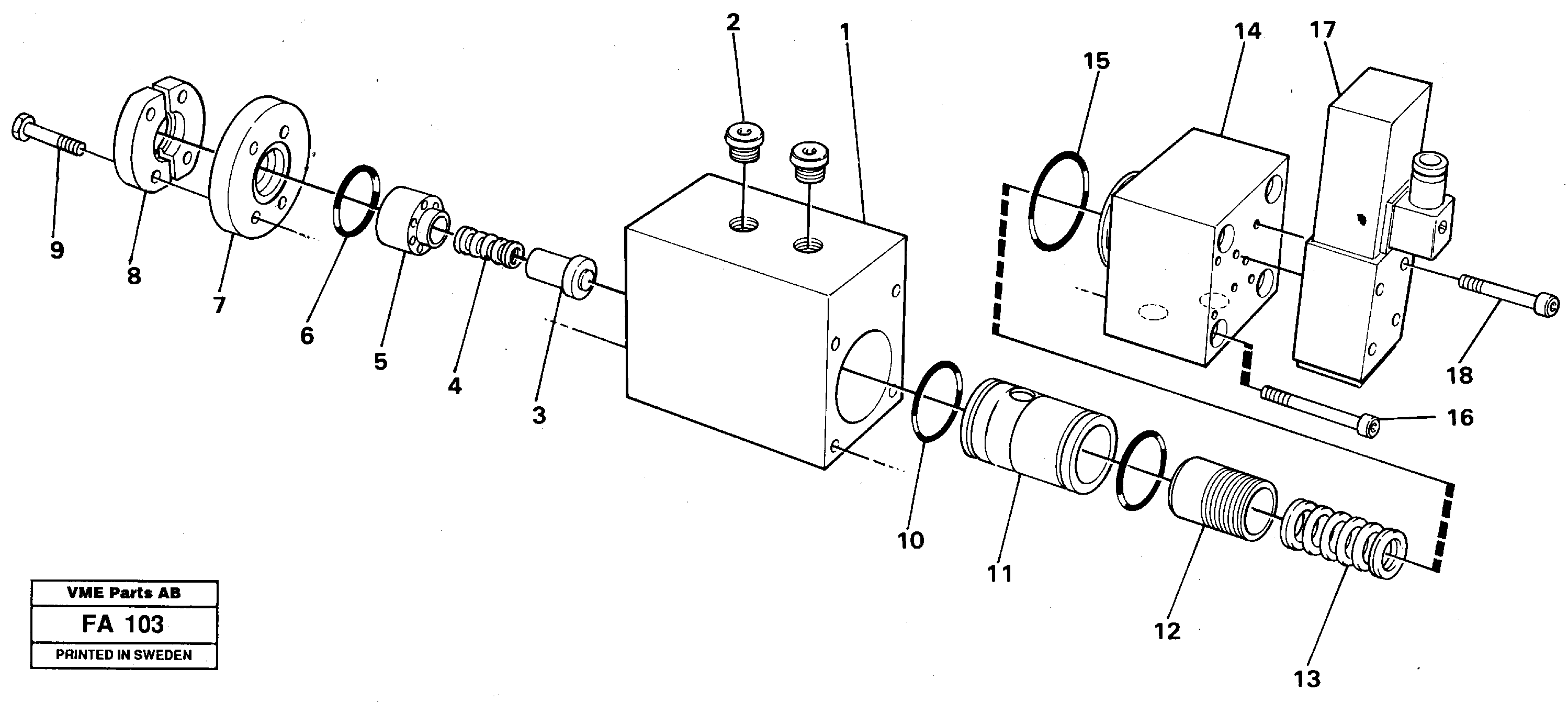 Relief valve — volvo parts diagram