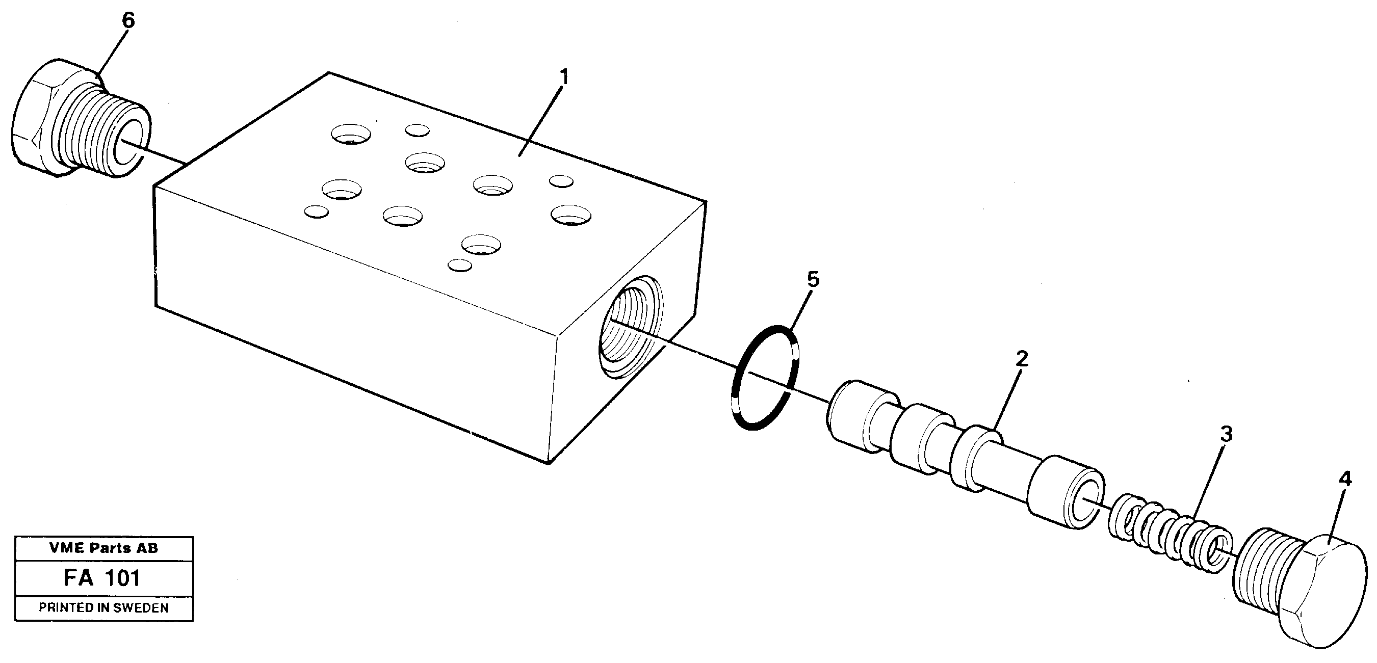 High speed valve — volvo parts diagram