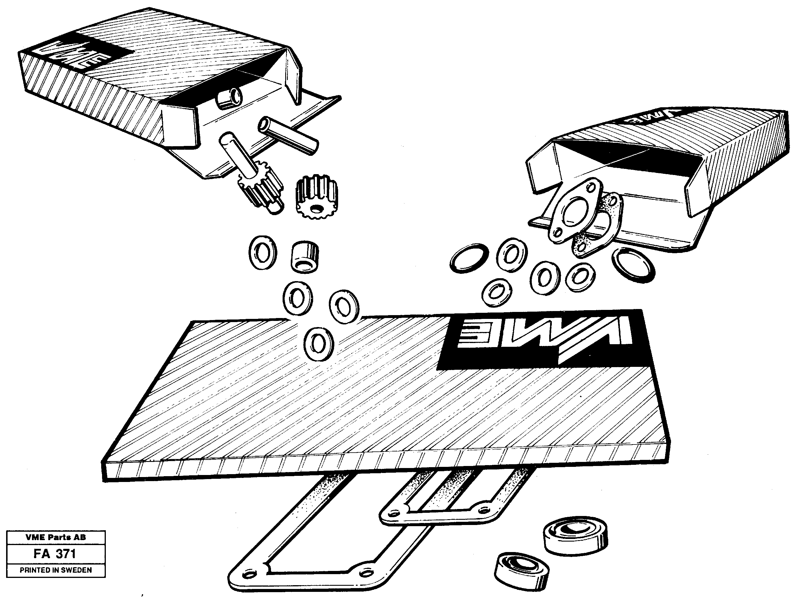 Repair kits for engine — volvo parts diagram