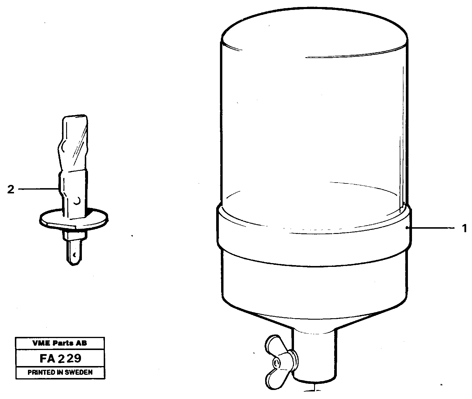 Rotating beacon — volvo parts diagram