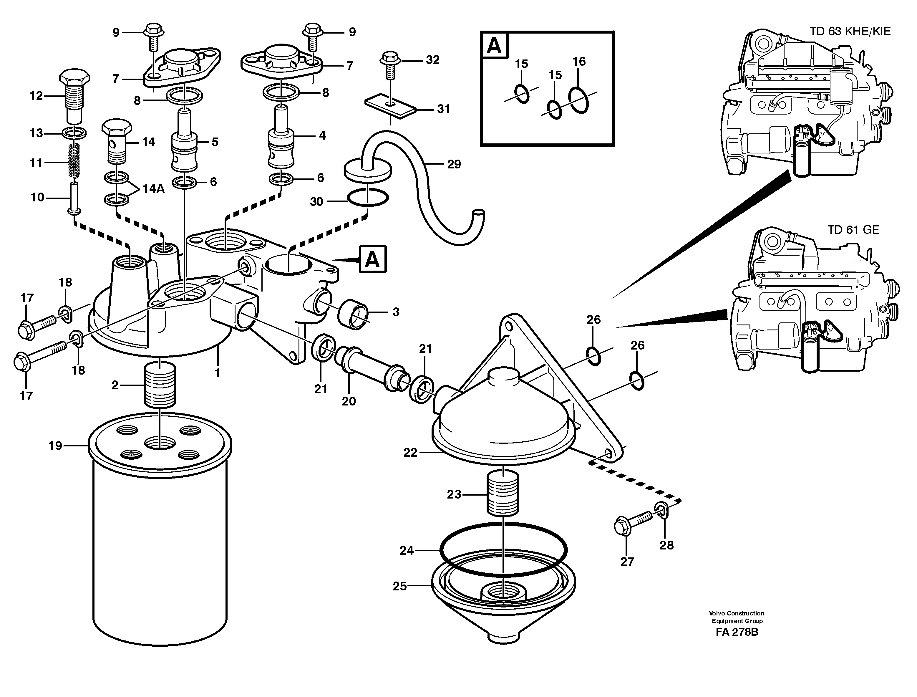 Oil filter — volvo parts diagram