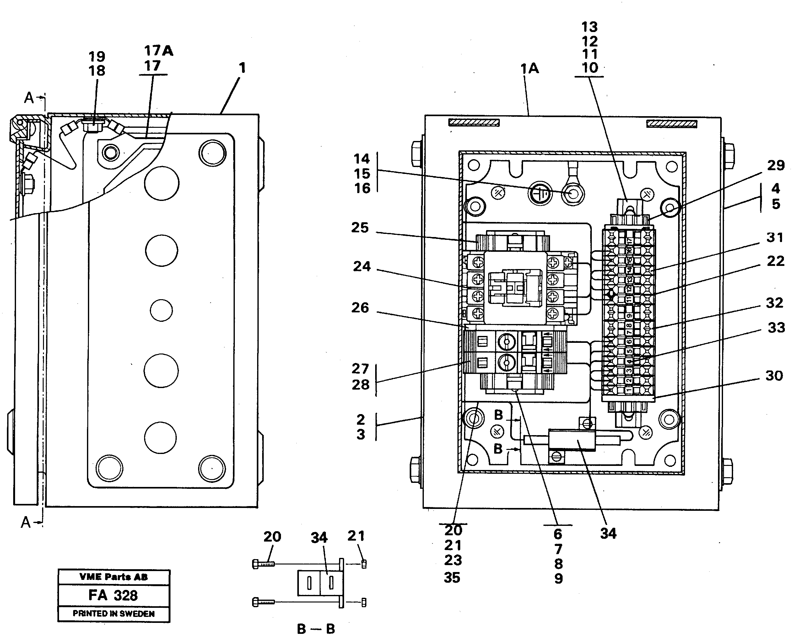 Magnet equipment Ohio, Electrical distribution unit  14263368 — volvo parts diagram