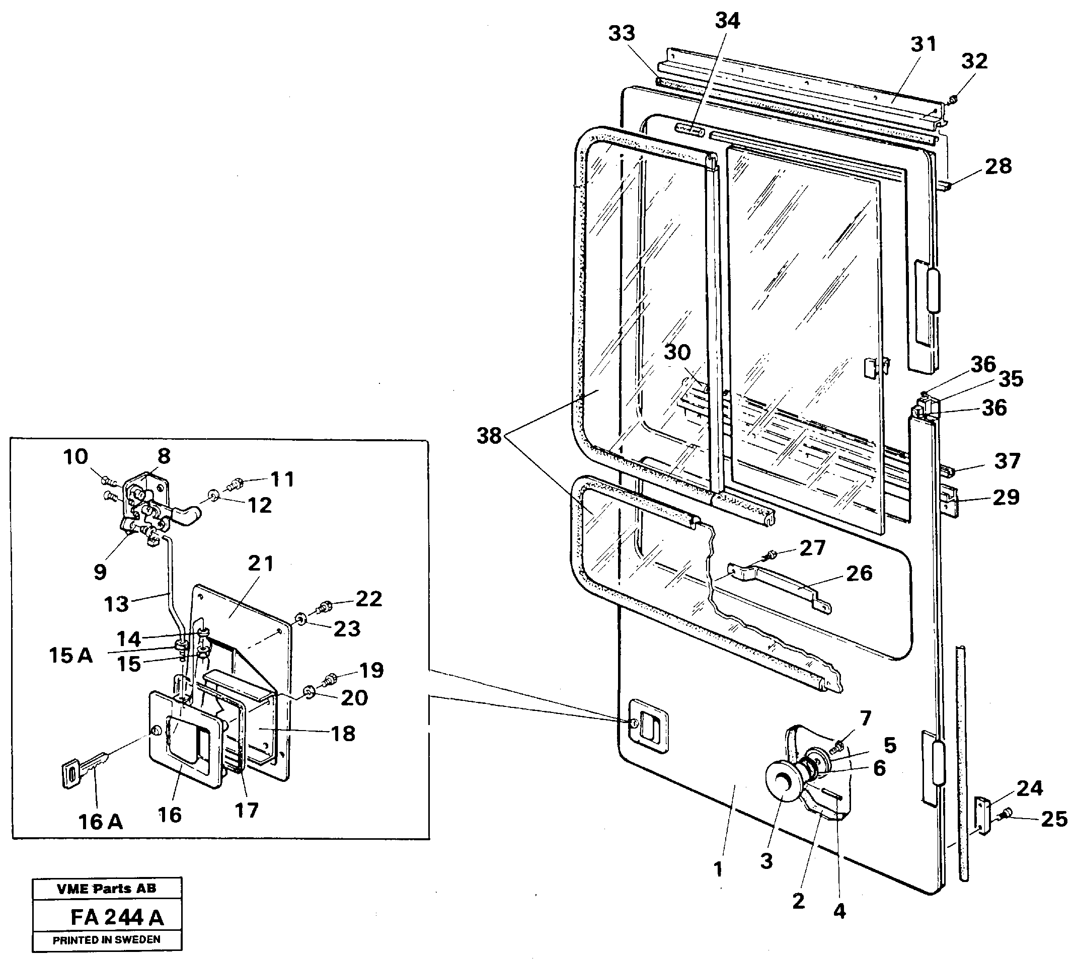 Door  SER NO - 4417 — volvo parts diagram
