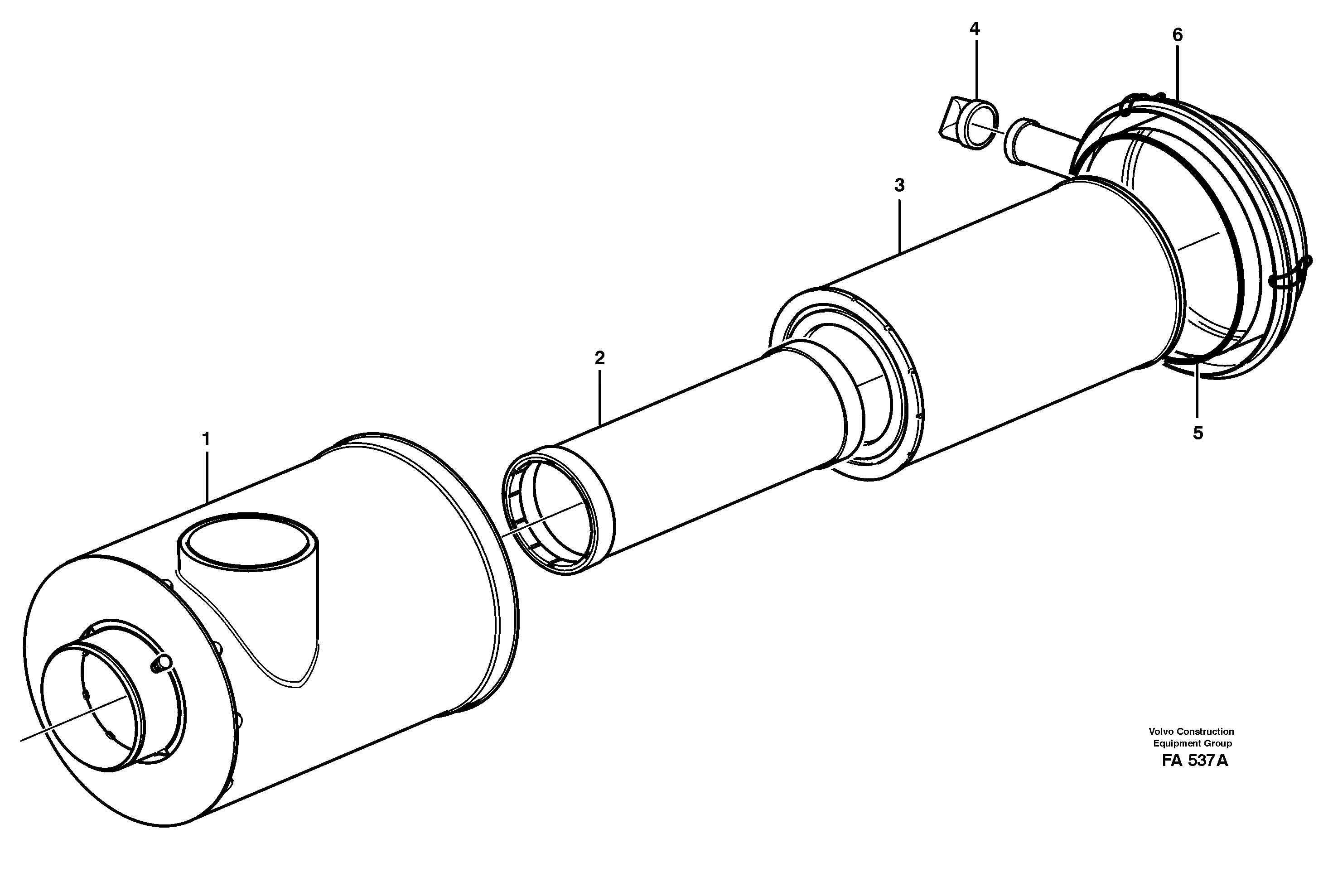 Air filter — volvo parts diagram