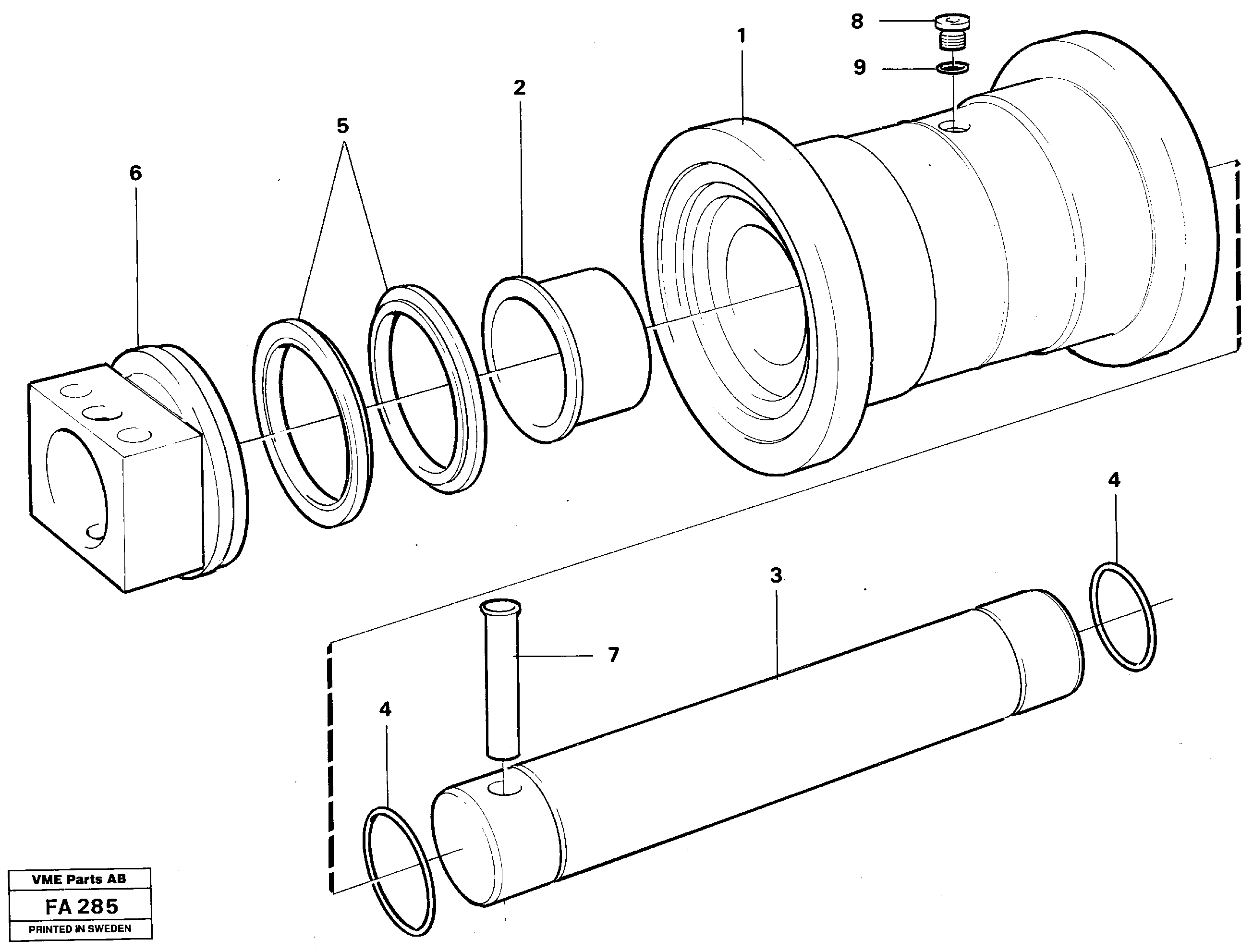 Bottom roller — volvo parts diagram