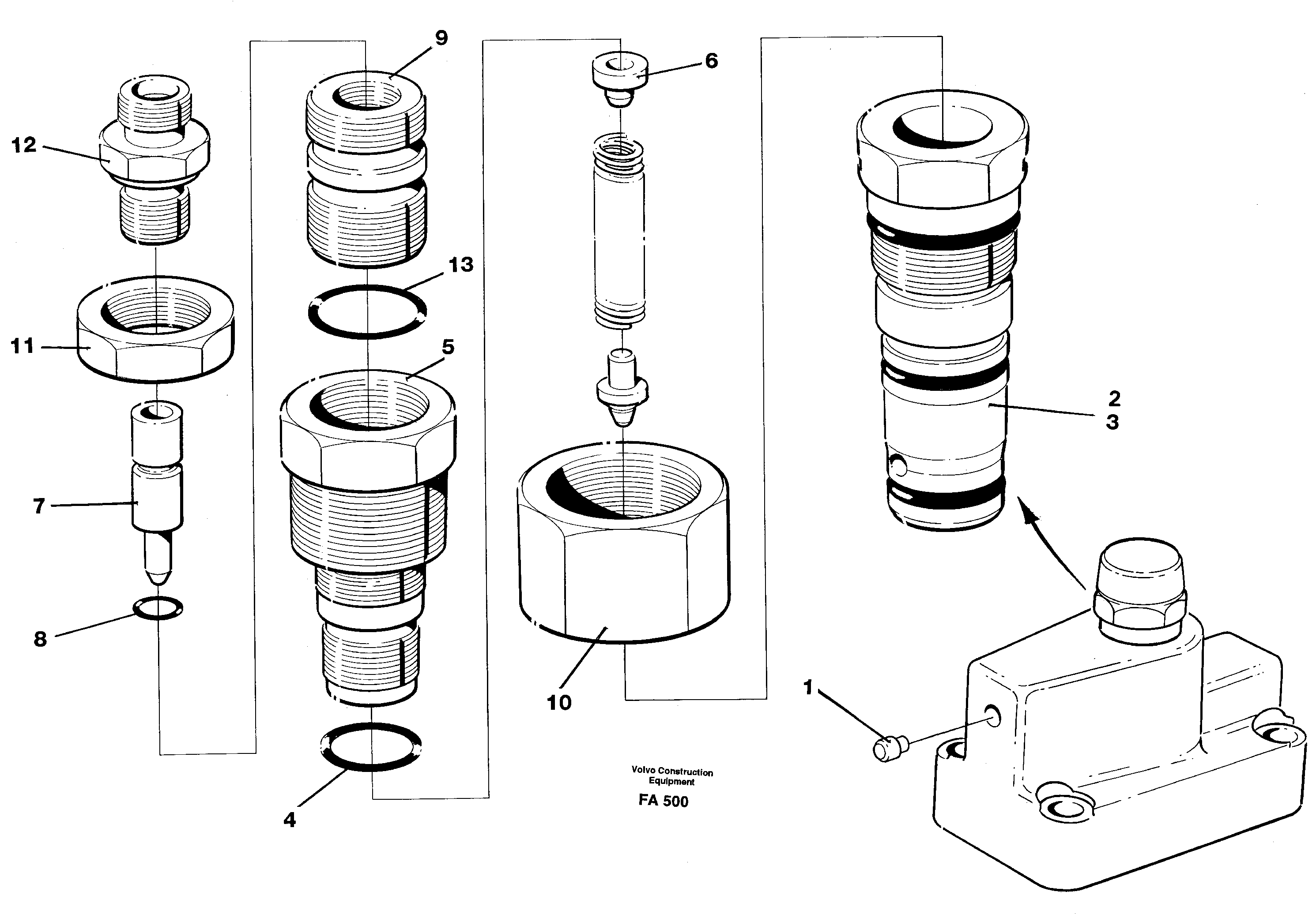 Pressure lim. valve — volvo parts diagram