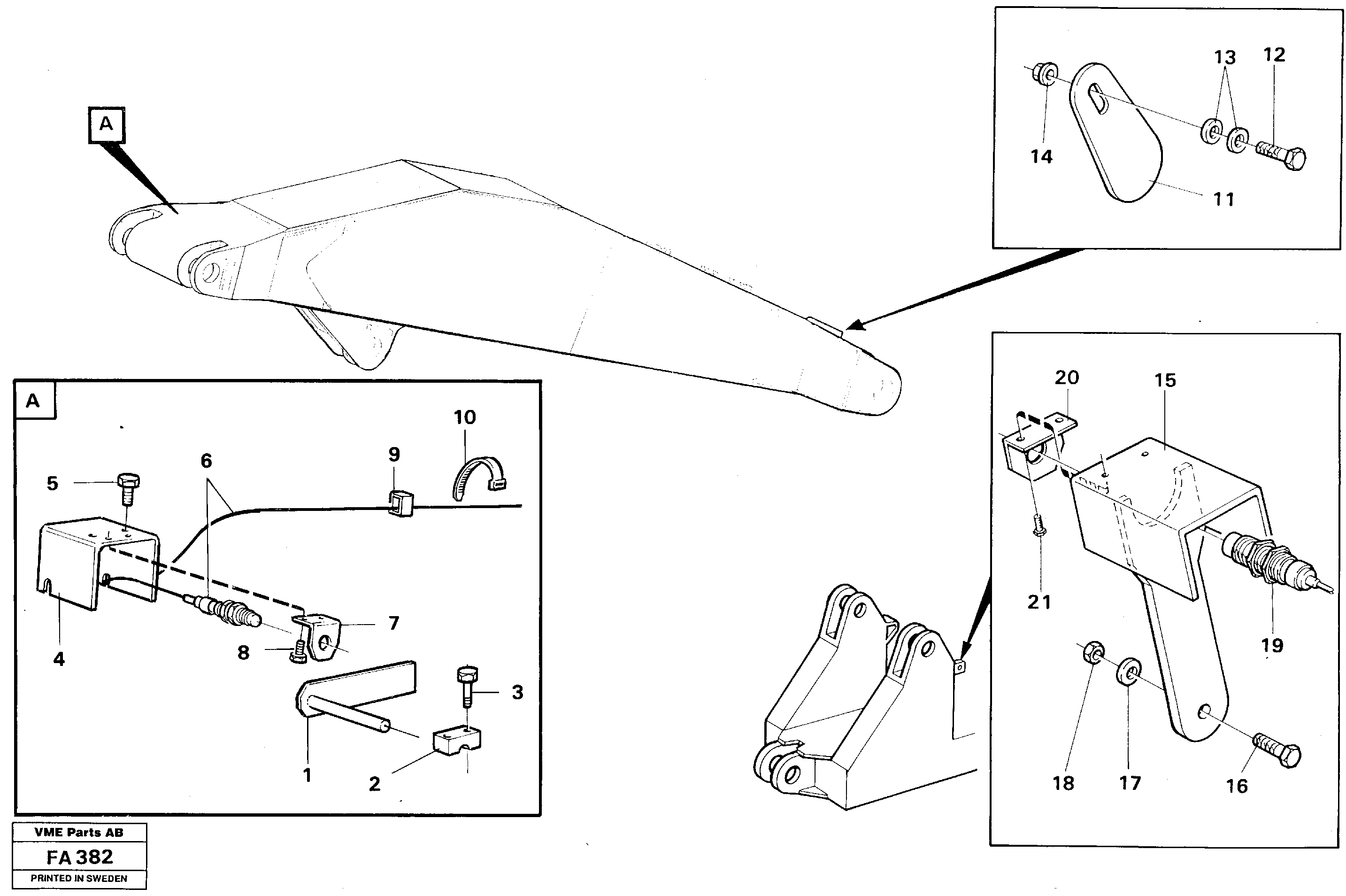 Electric insatallation onfront shovel equipm. — volvo parts diagram