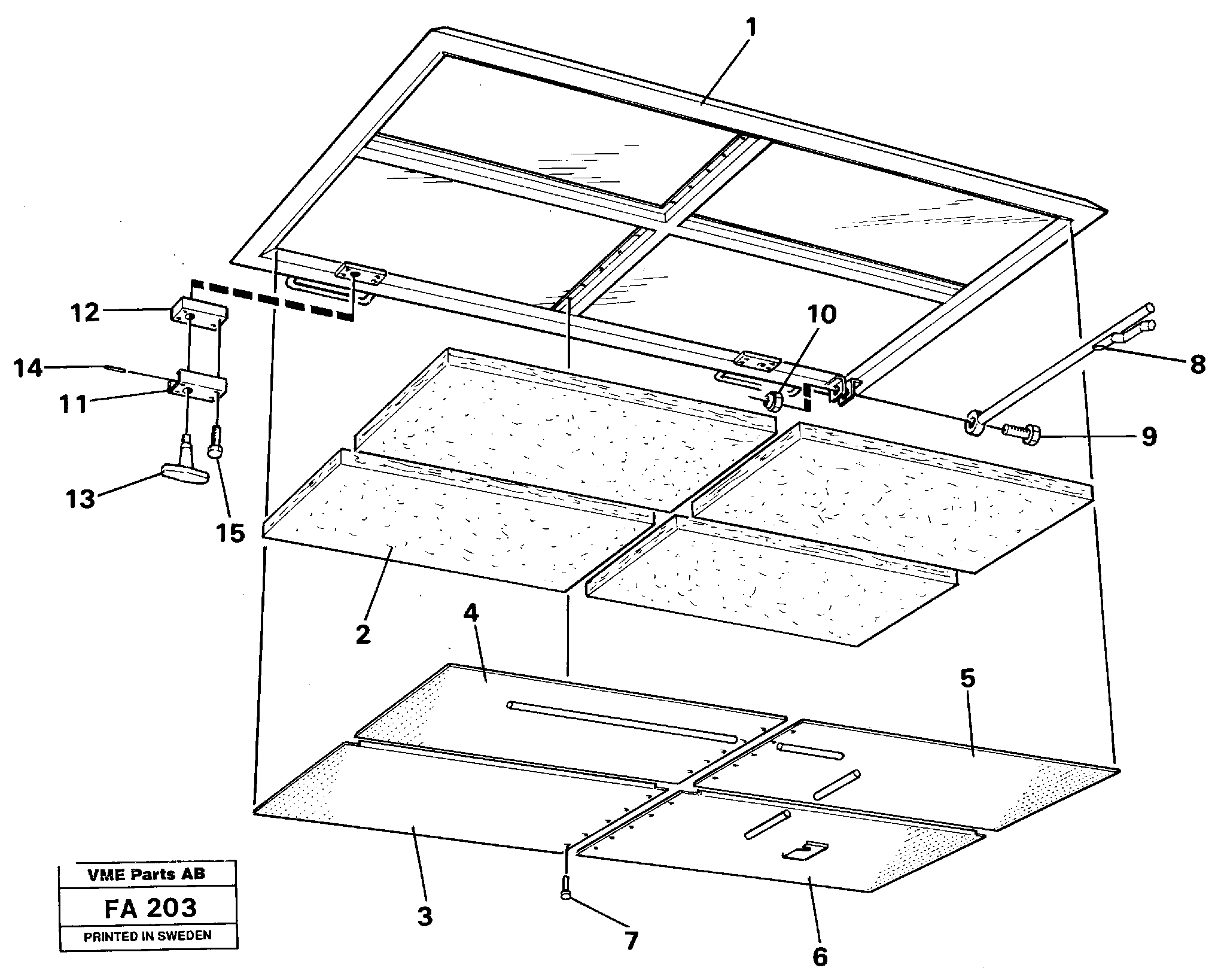 Hutch over engine — volvo parts diagram
