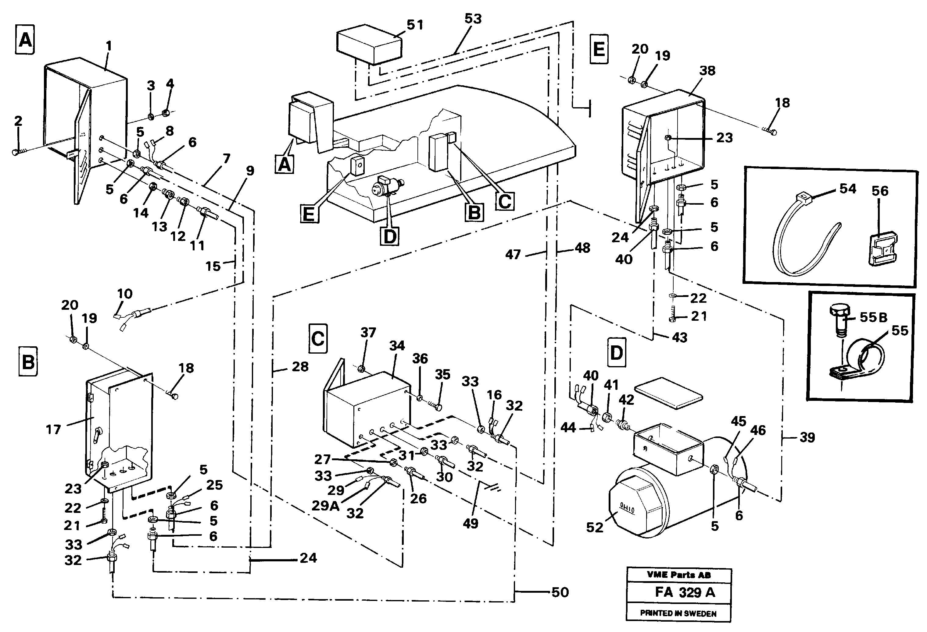Magnet equipment Ohio, Eletric installation 15 kw alternator  14263368 — volvo parts diagram