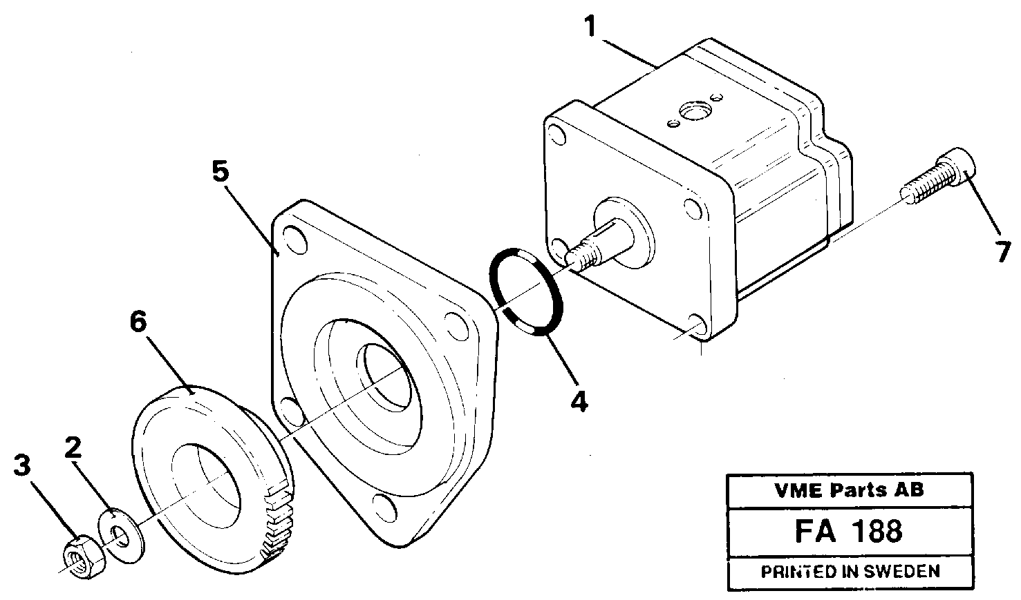 Servo pump — volvo parts diagram