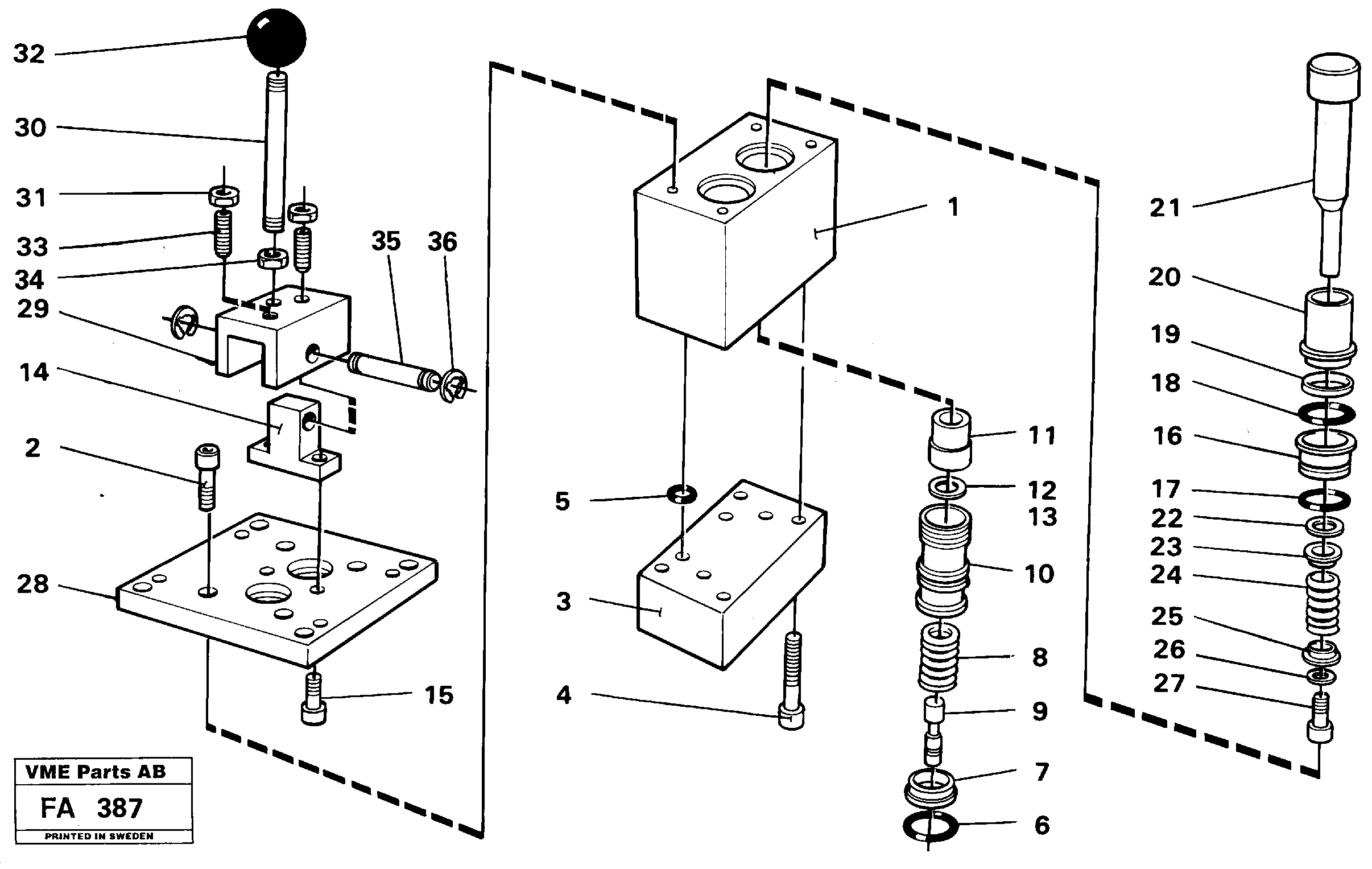 Control pressure valve — volvo parts diagram