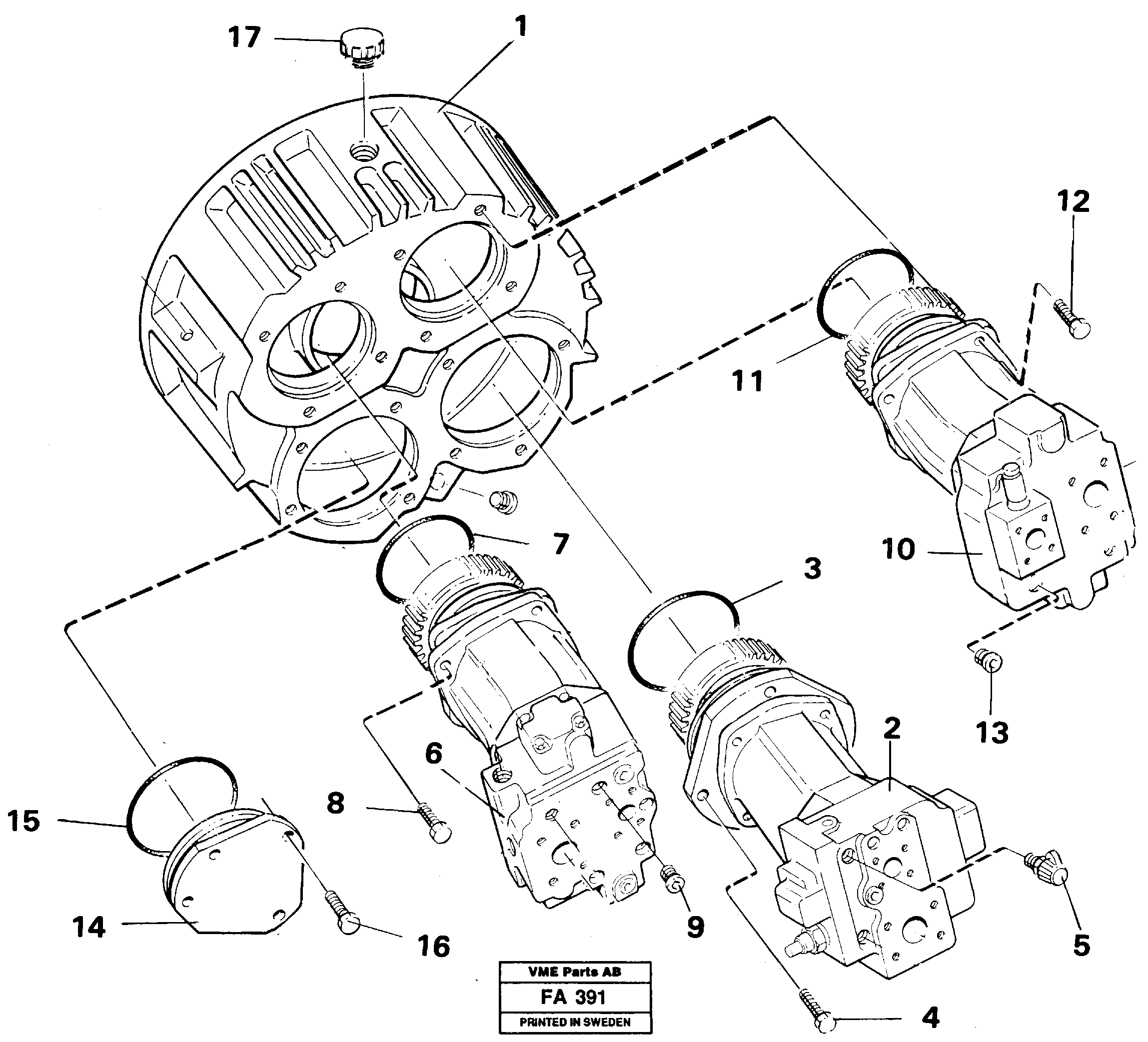 Pump installation — volvo parts diagram
