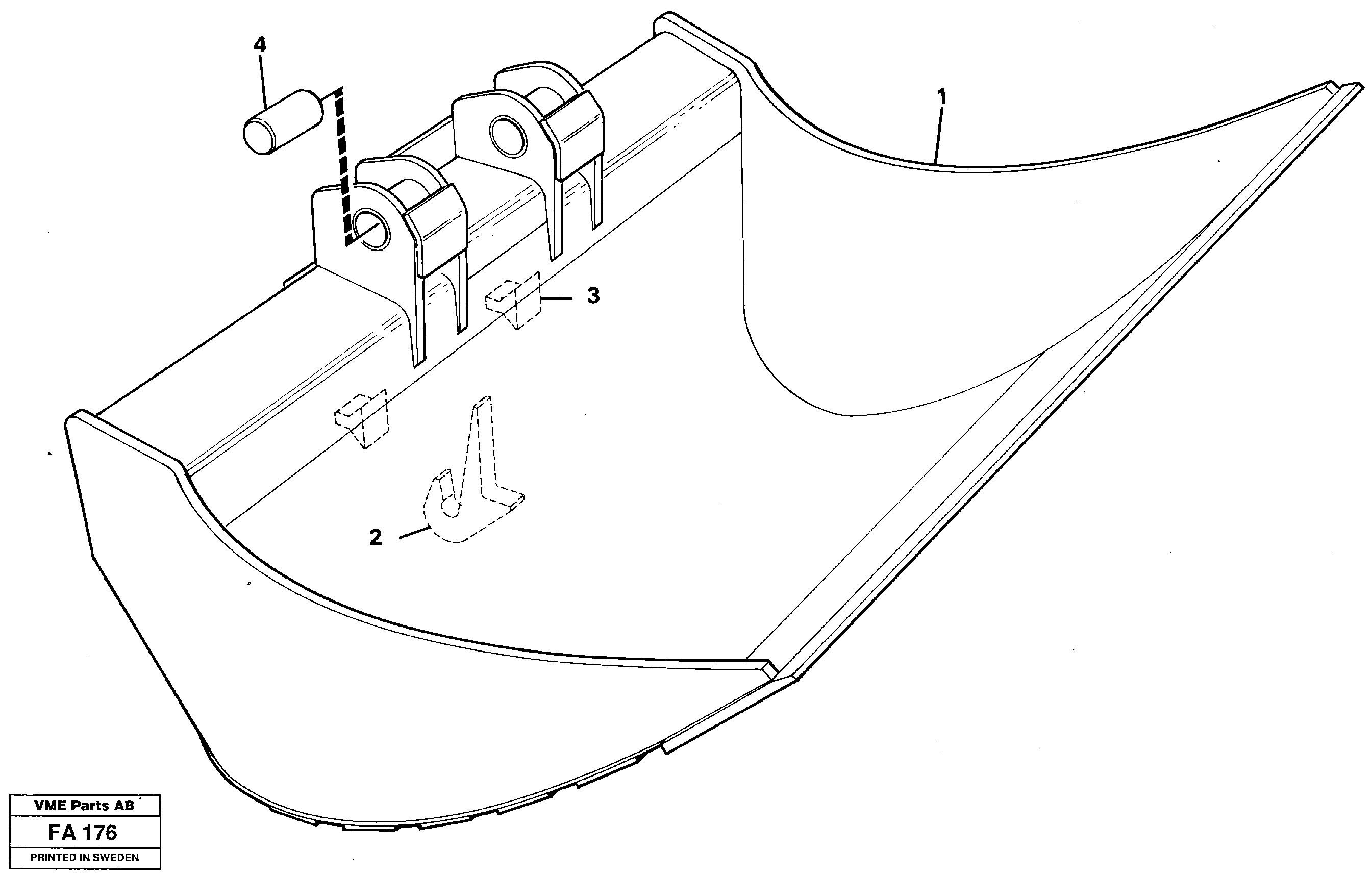 Fixed slope buckets — volvo parts diagram