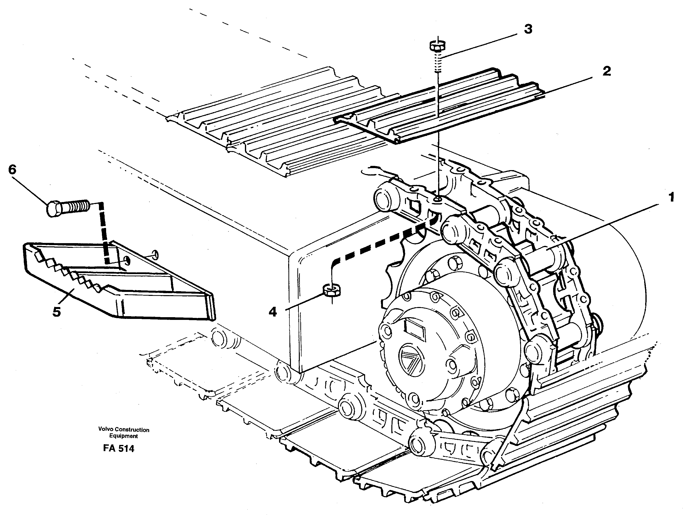 Crawler track  14266172 — volvo parts diagram