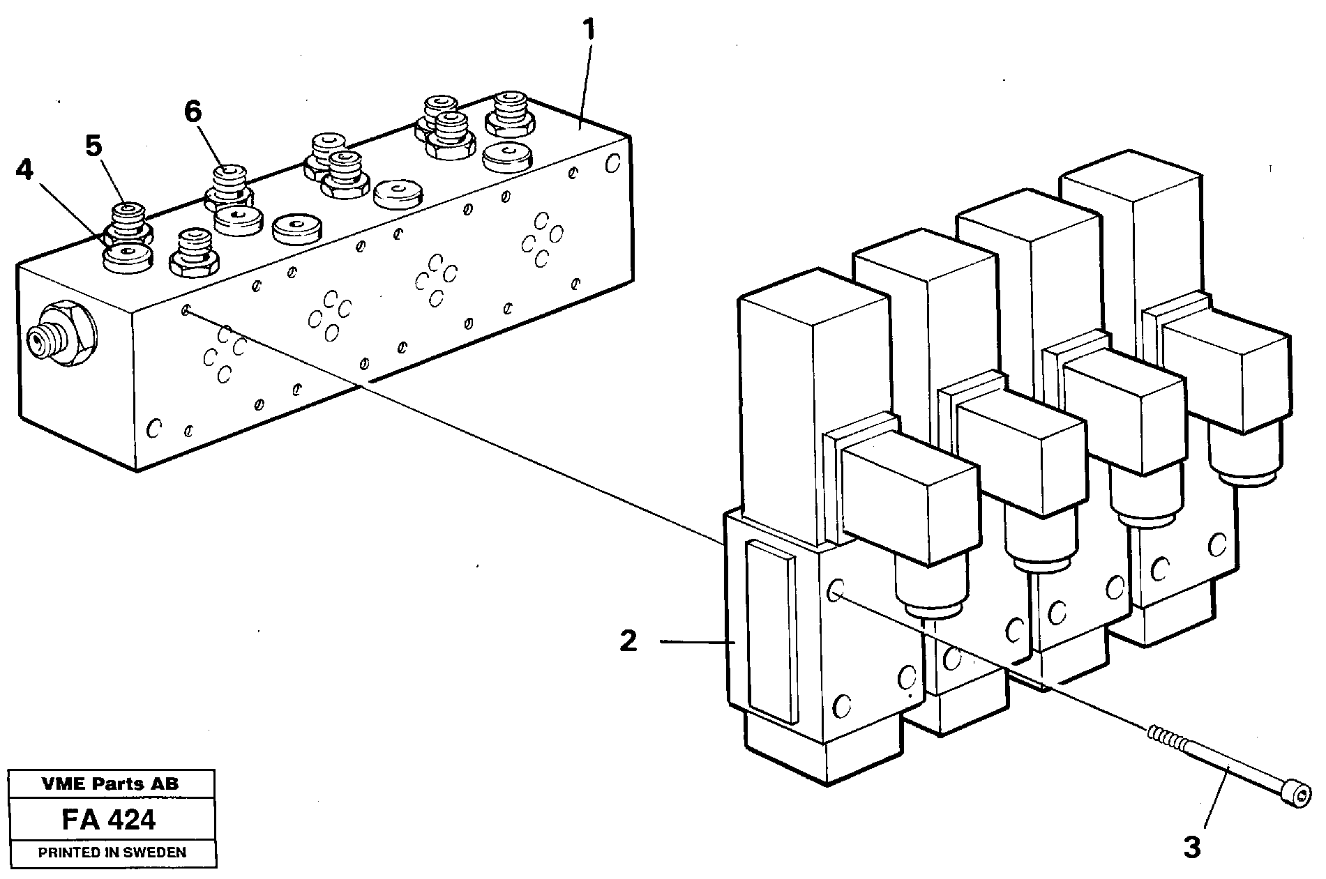 Extra valve block — volvo parts diagram