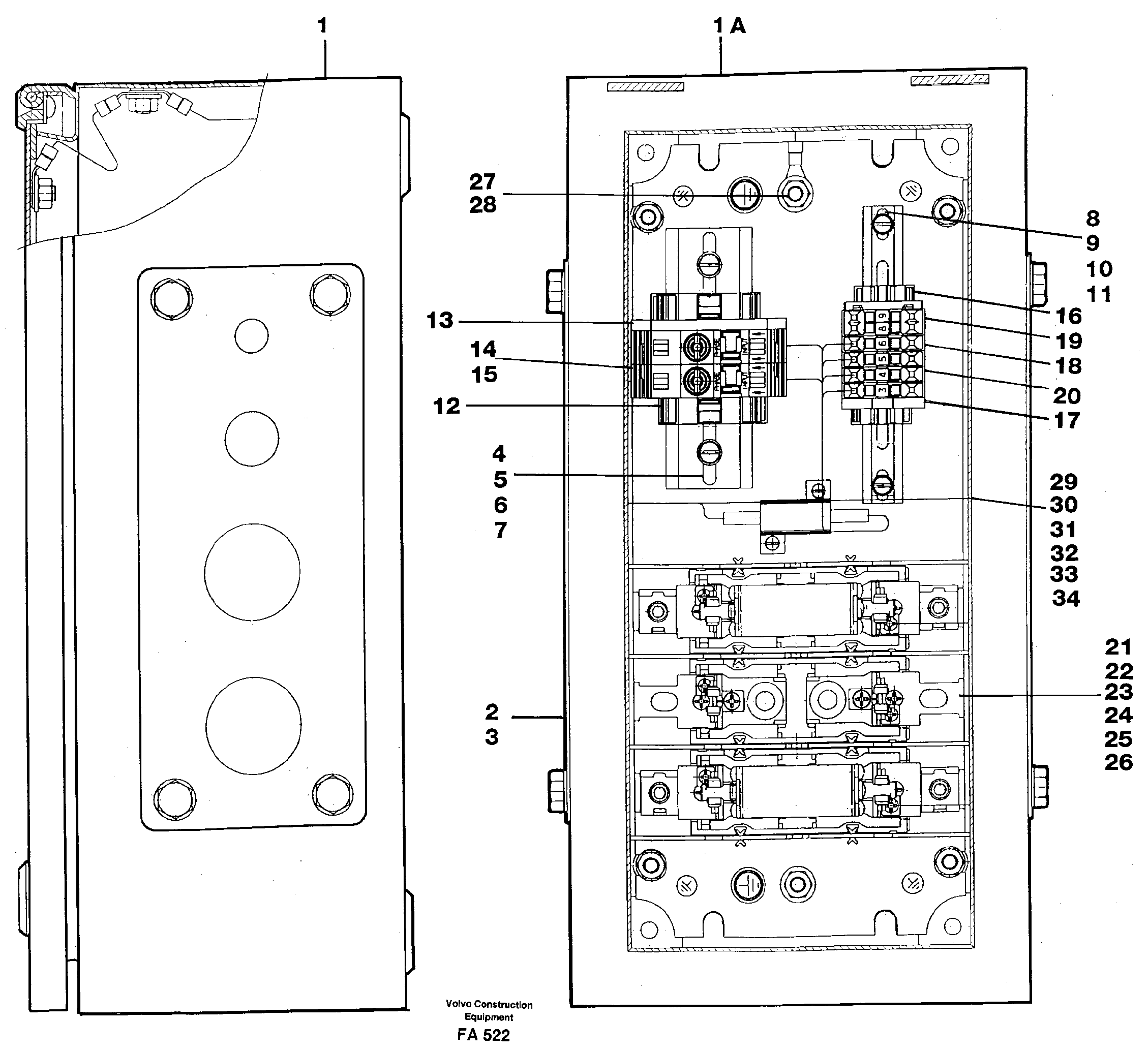 Magnet equipment Älmhult,electric distr. unit  14265072 — volvo parts diagram