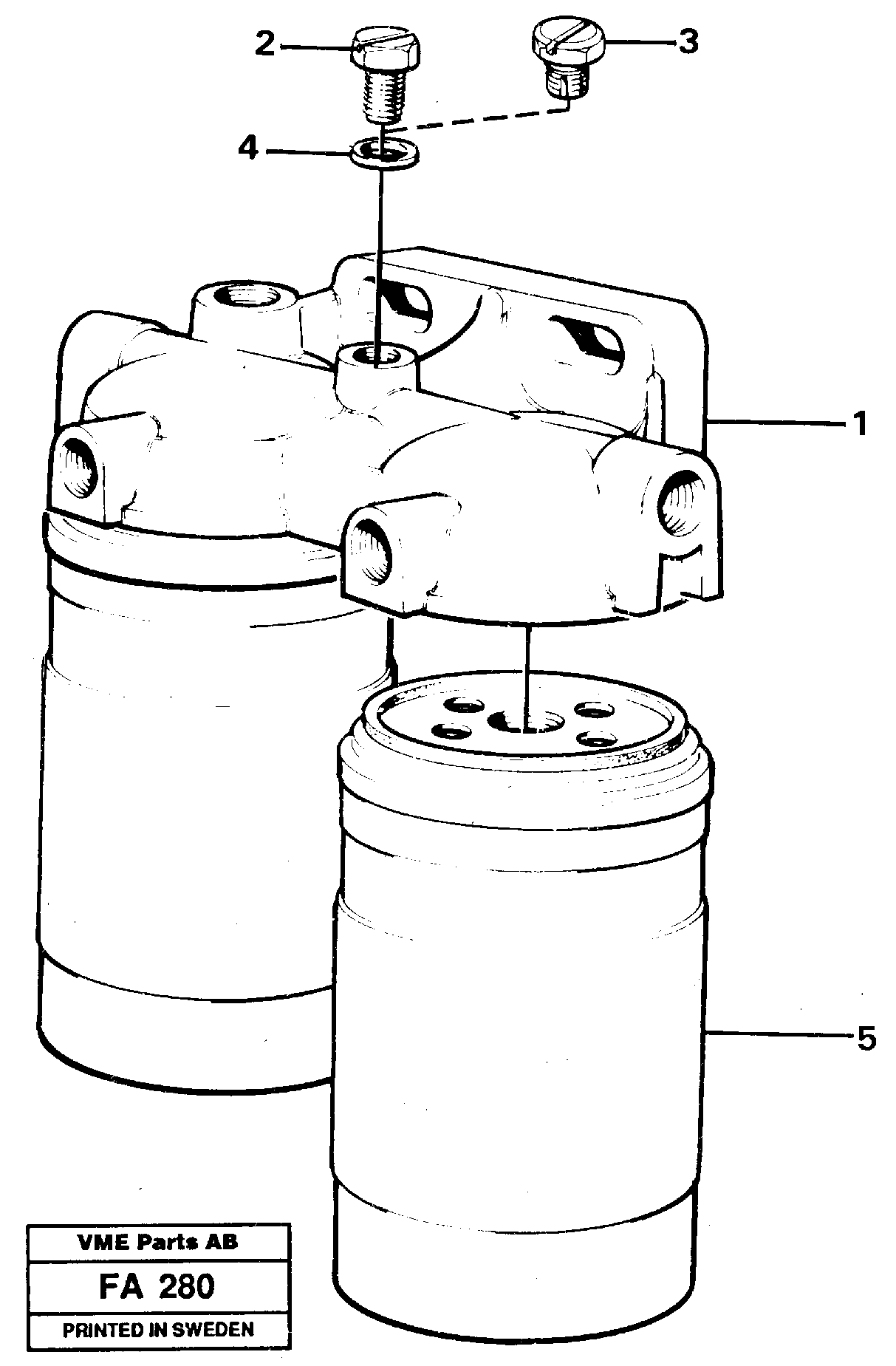 Fuel filter — volvo parts diagram