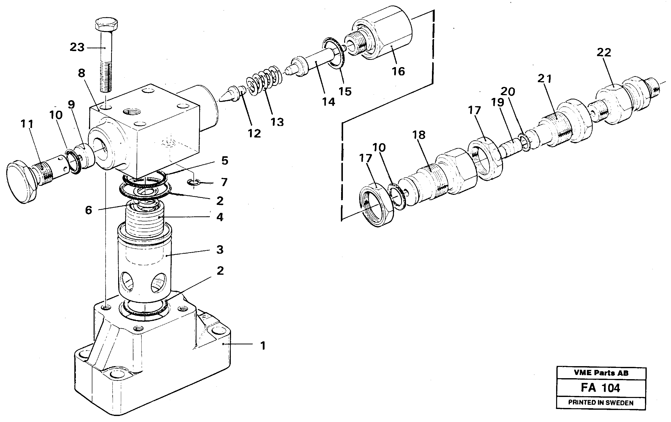 Pressure limiting valve — volvo parts diagram