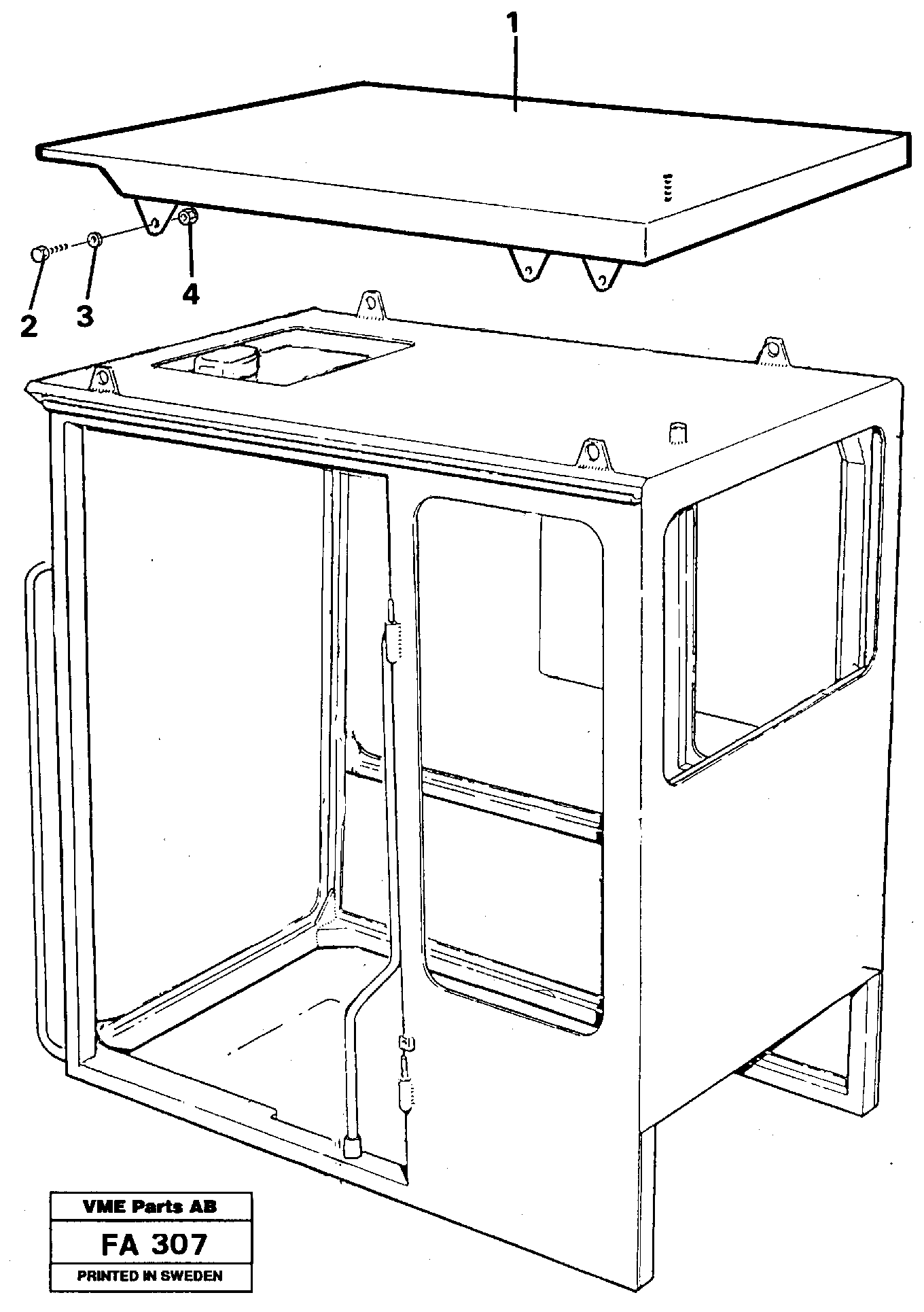 Tropic roof  14244816 — volvo parts diagram