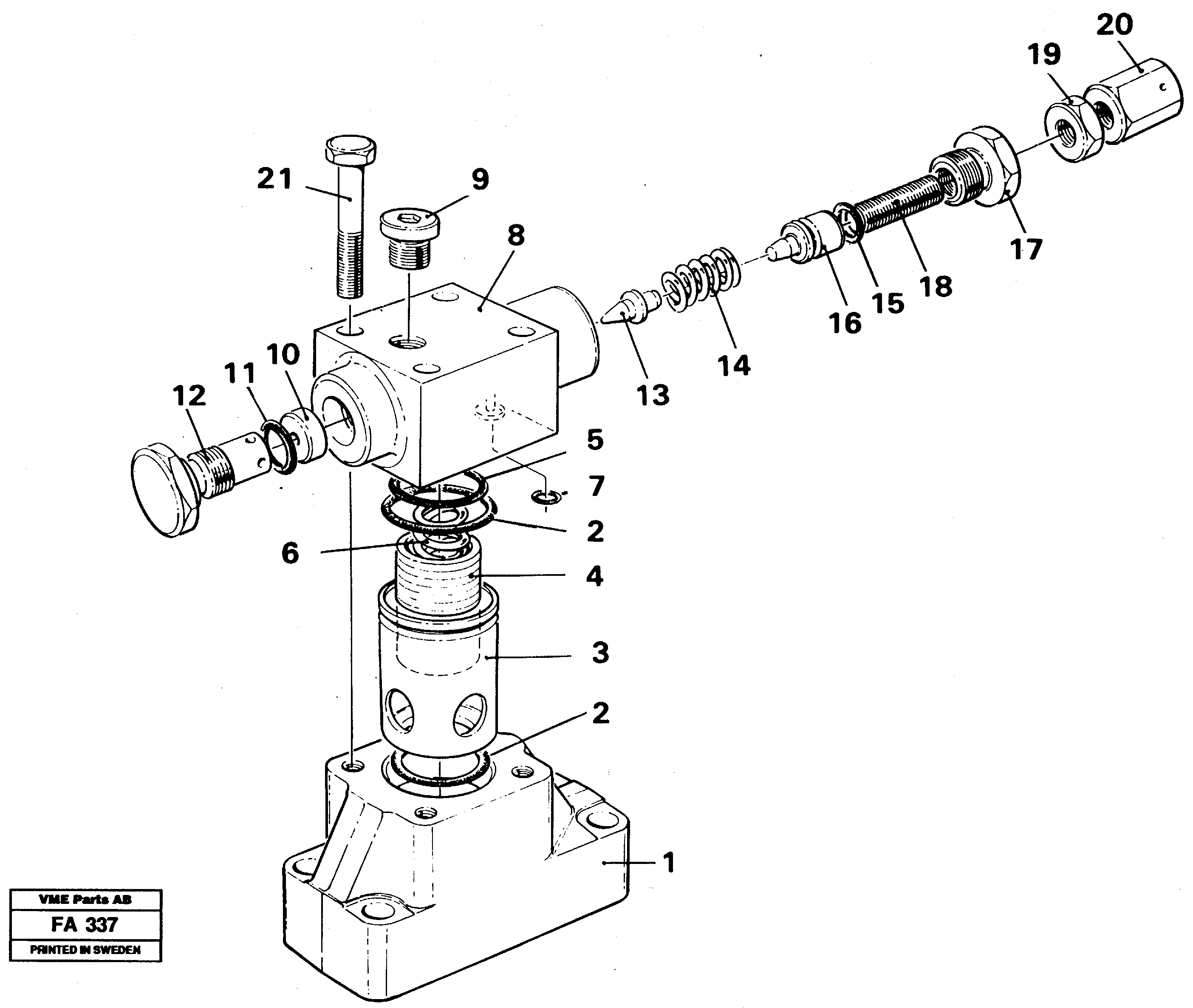 Magnet equipment Ohio/älmhult Pressure limiting valve  14263368 14265072 — volvo parts diagram