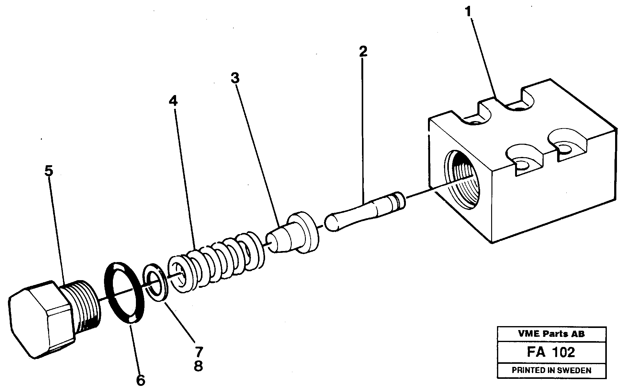 Pressure limiting valve — volvo parts diagram