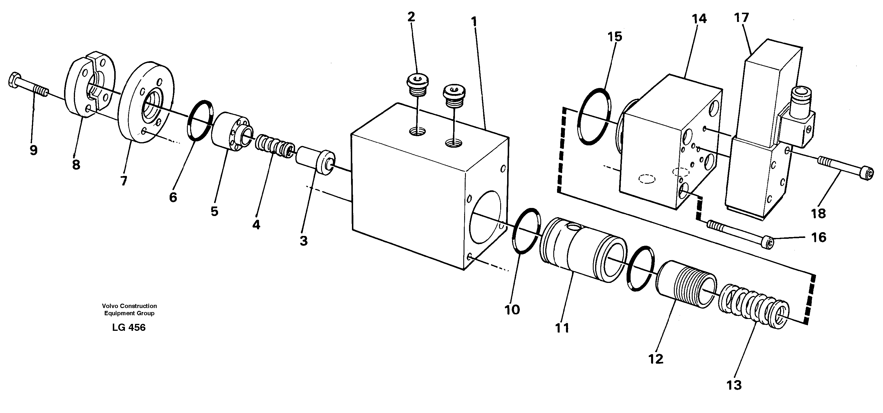 Relief valve — volvo parts diagram