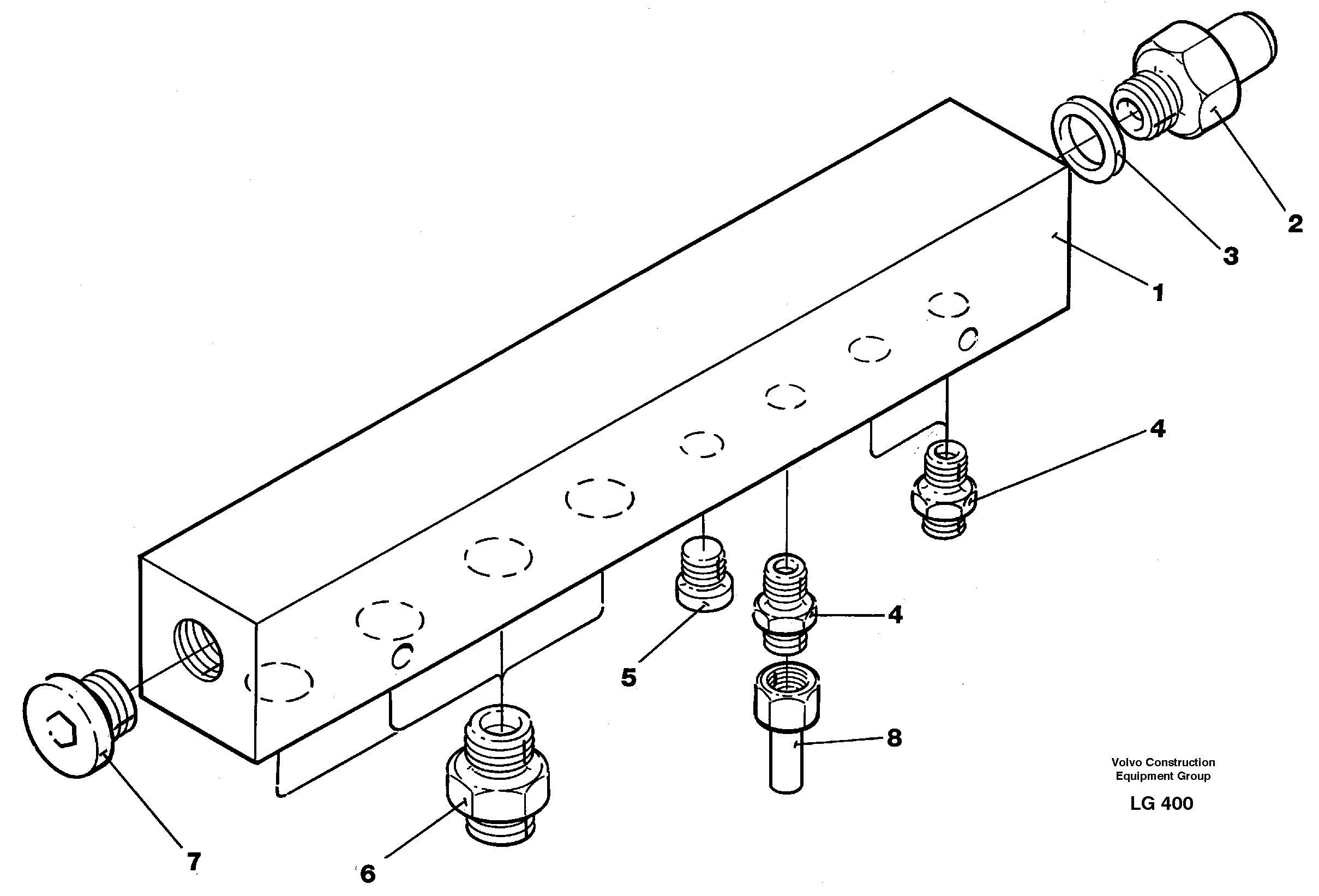 Connection board — volvo parts diagram