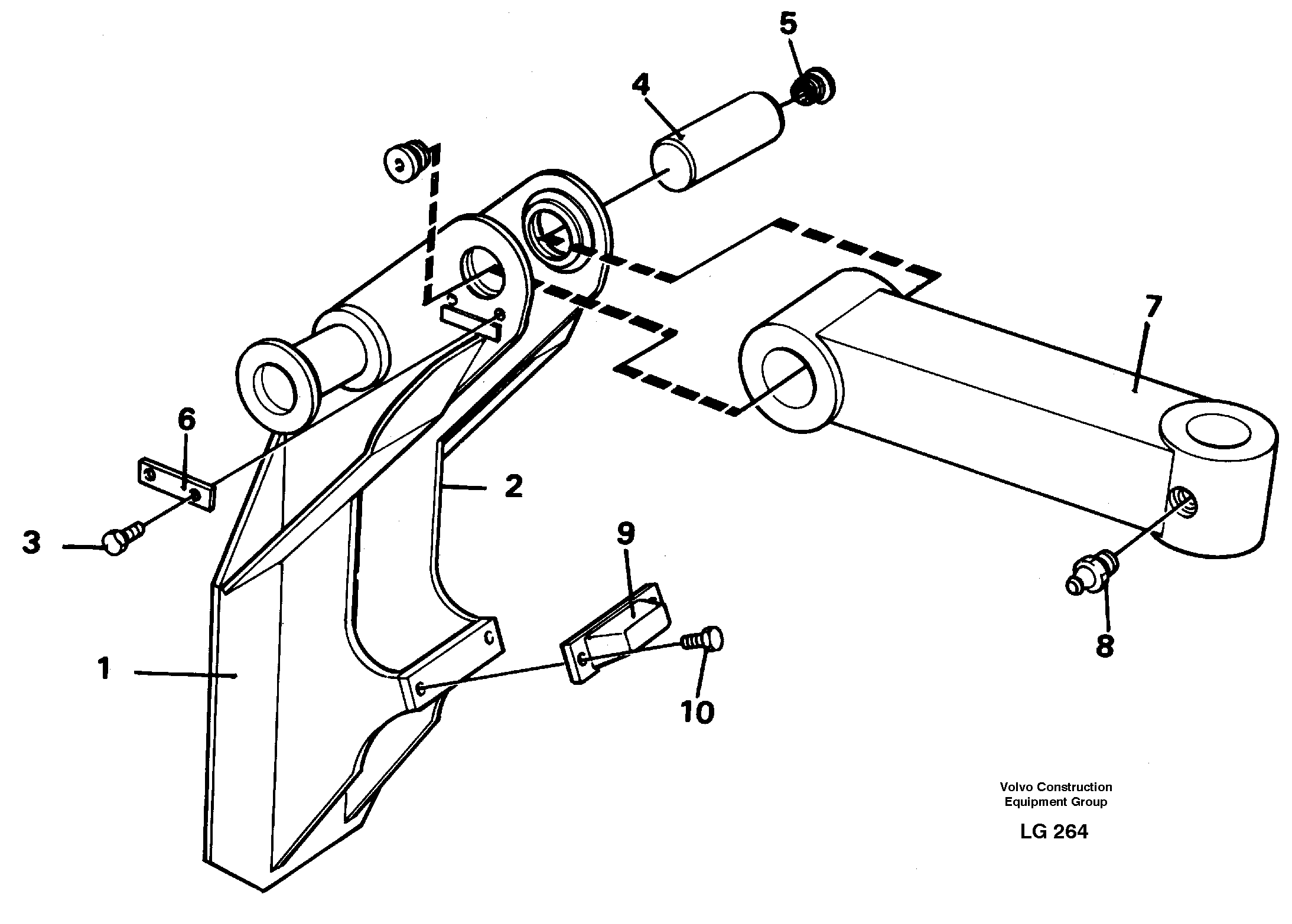 Clamshell rest  14259252 — volvo parts diagram