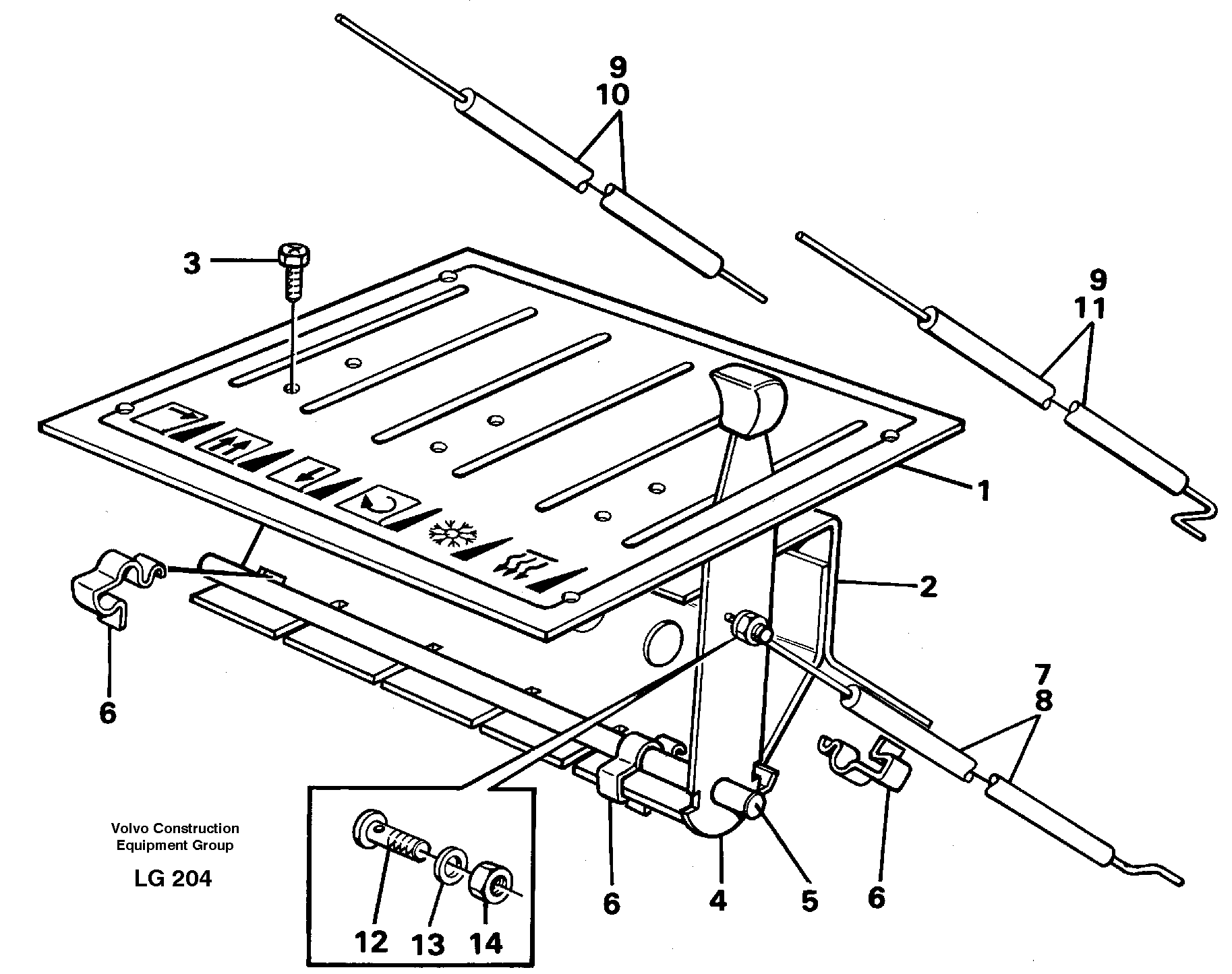 Heater control — volvo parts diagram