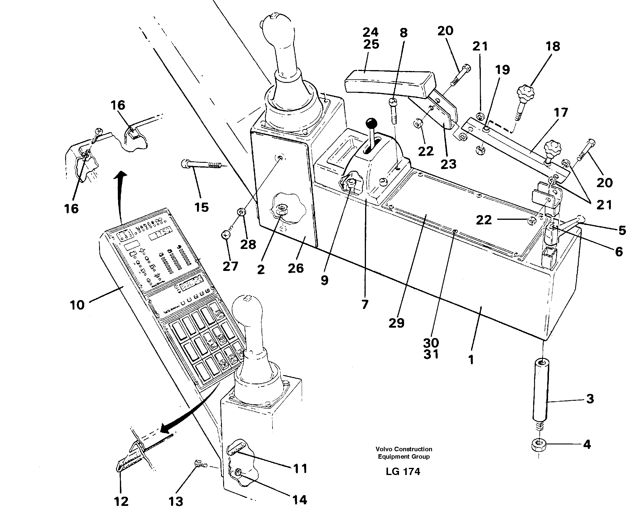 Side panel right — volvo parts diagram