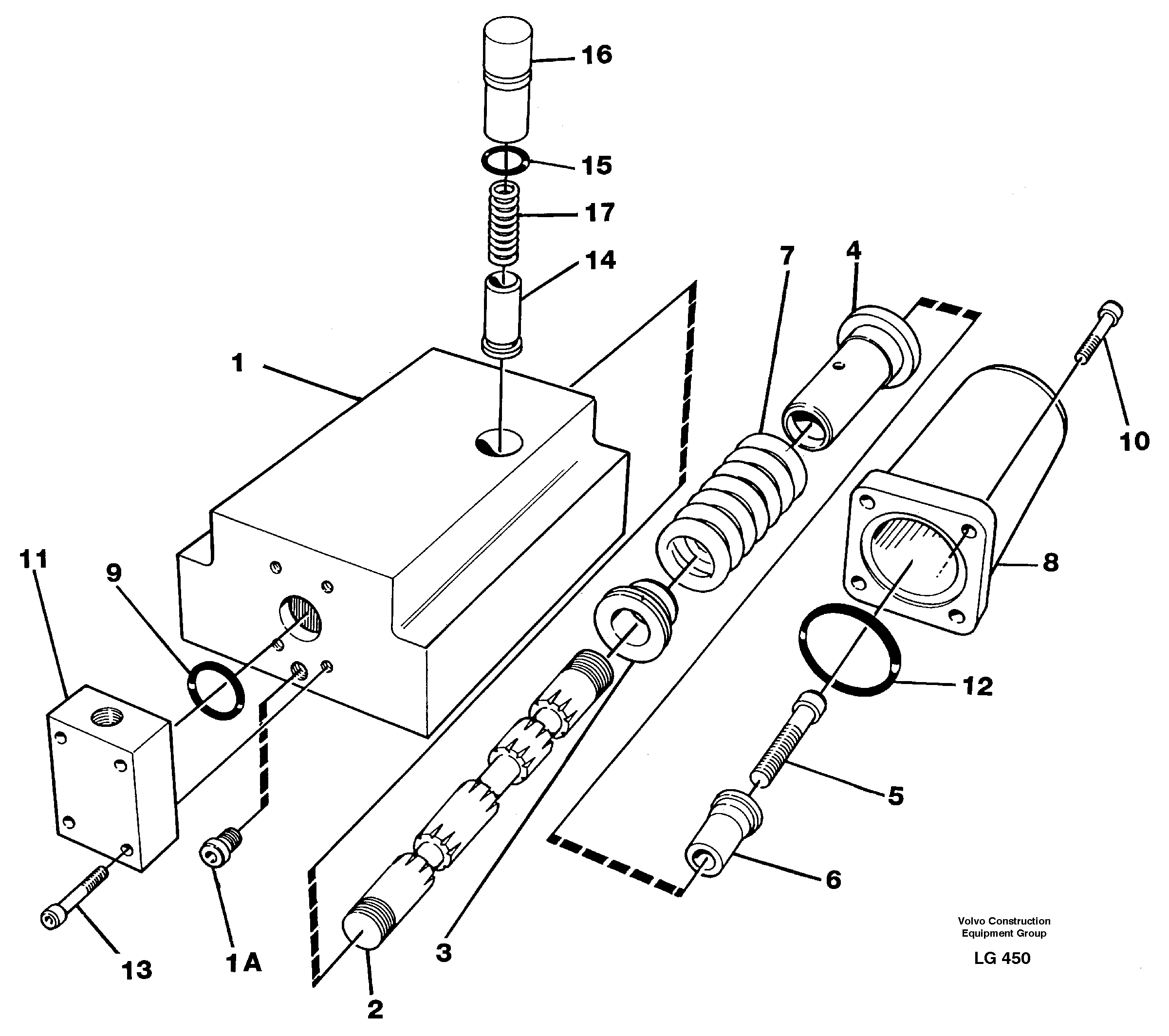 Four-way valve — volvo parts diagram
