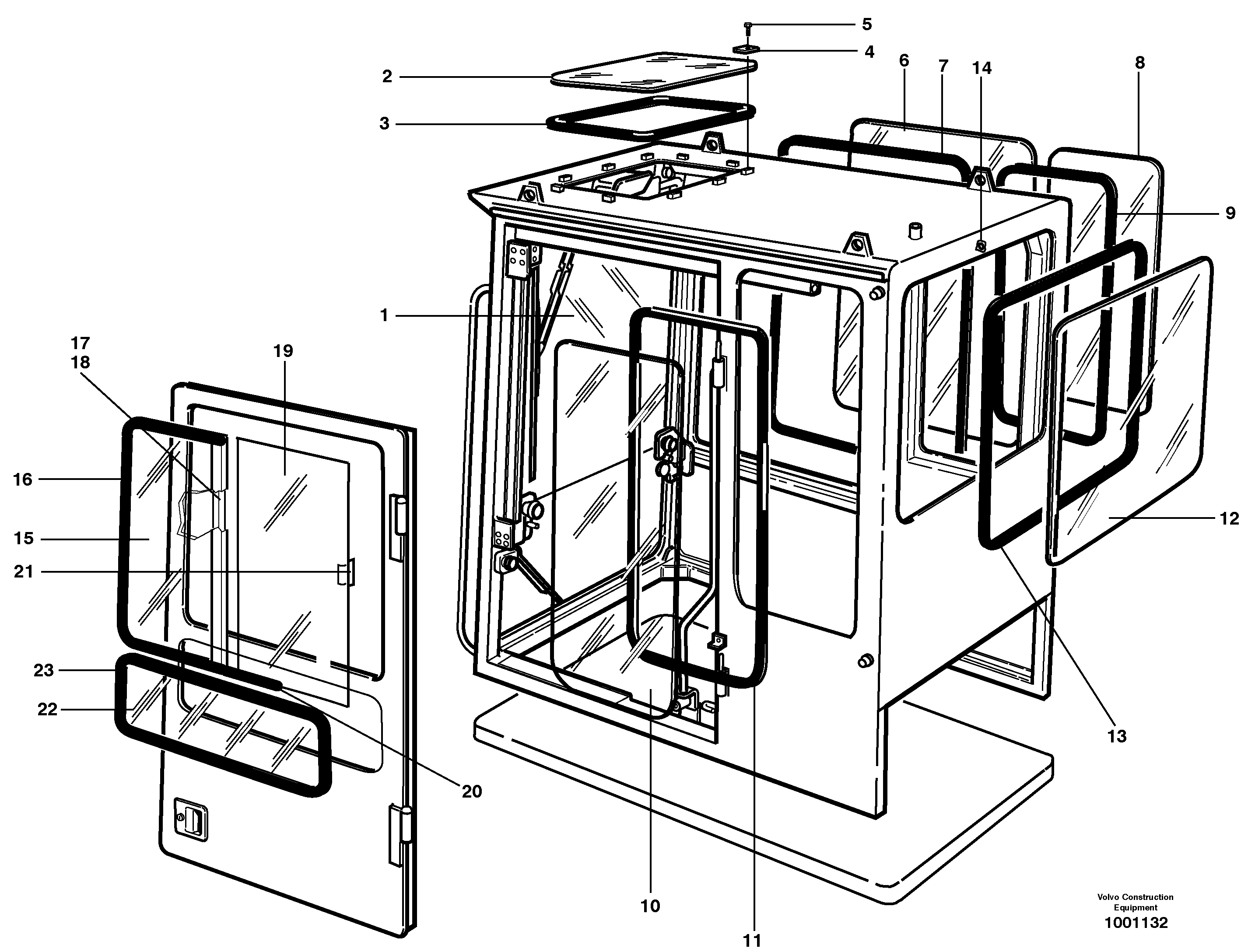 Windows  SER NO - 2232 — volvo parts diagram