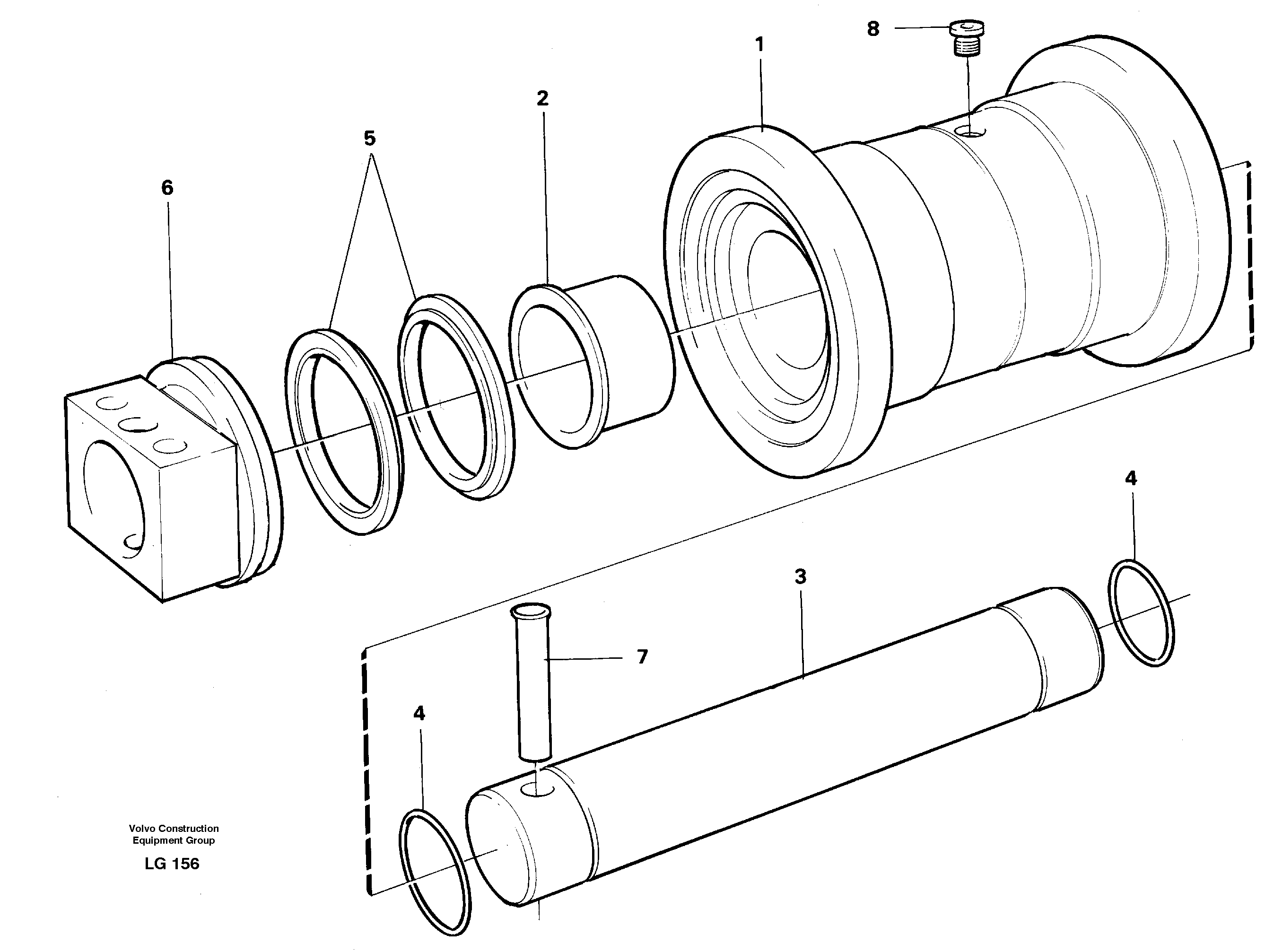 Bottom roller — volvo parts diagram