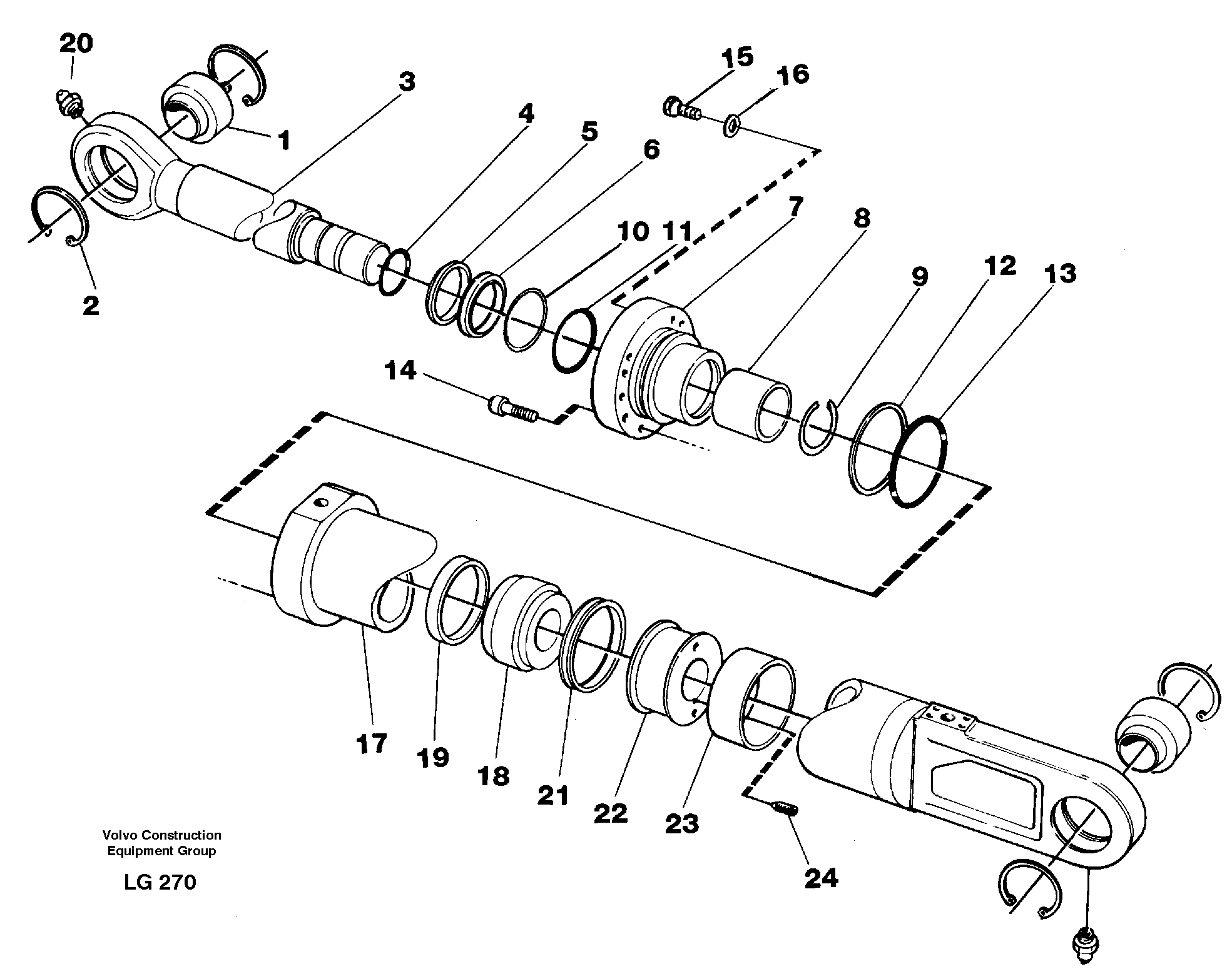 Knuckle cylinder — volvo parts diagram