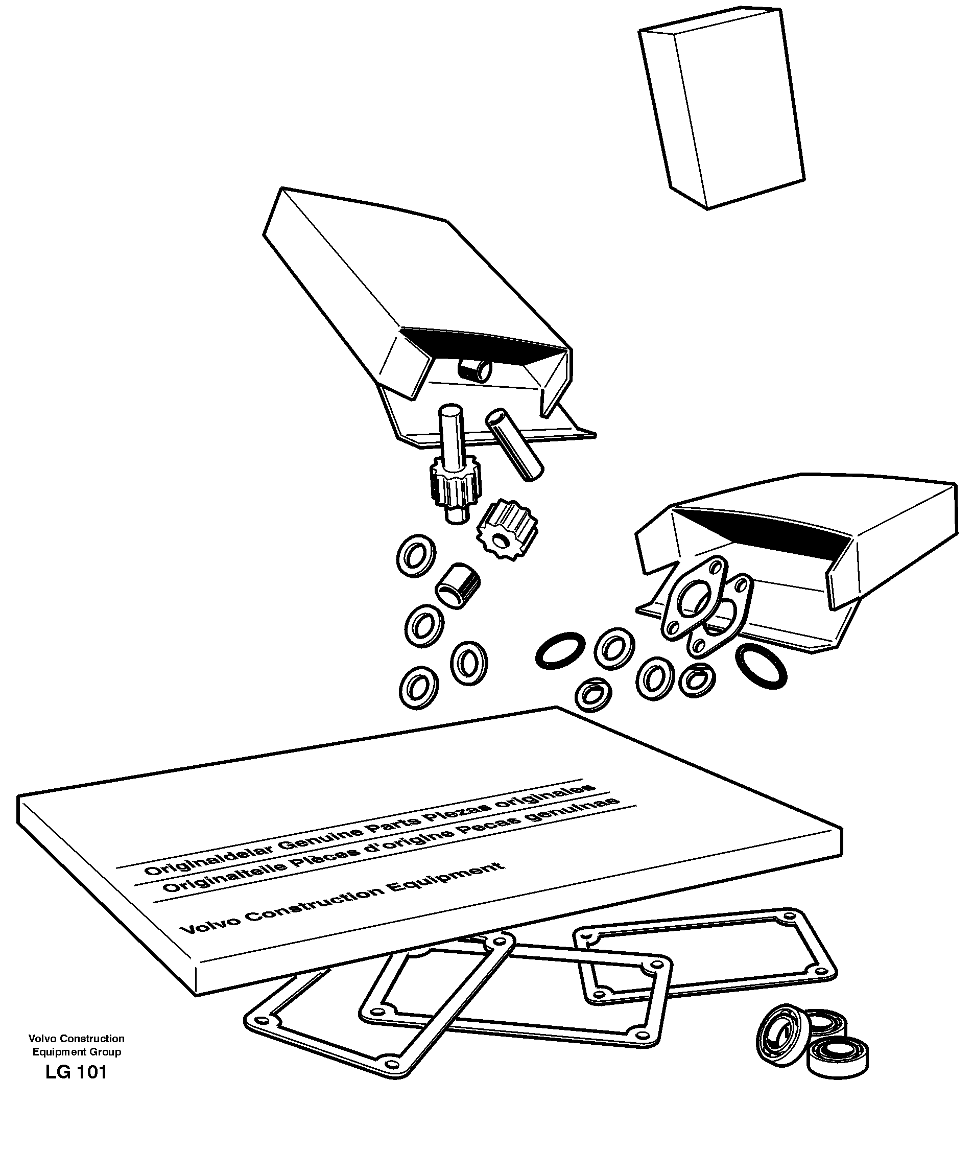 Repair kits for engine — volvo parts diagram