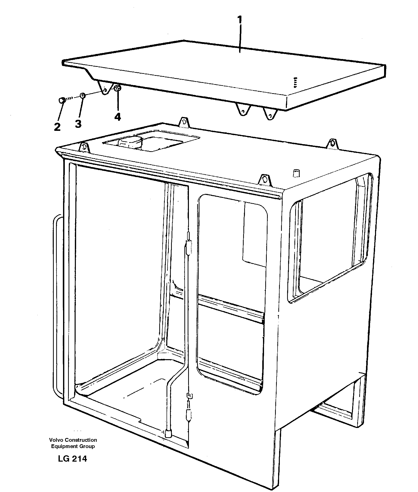 Tropic roof  14244816 — volvo parts diagram