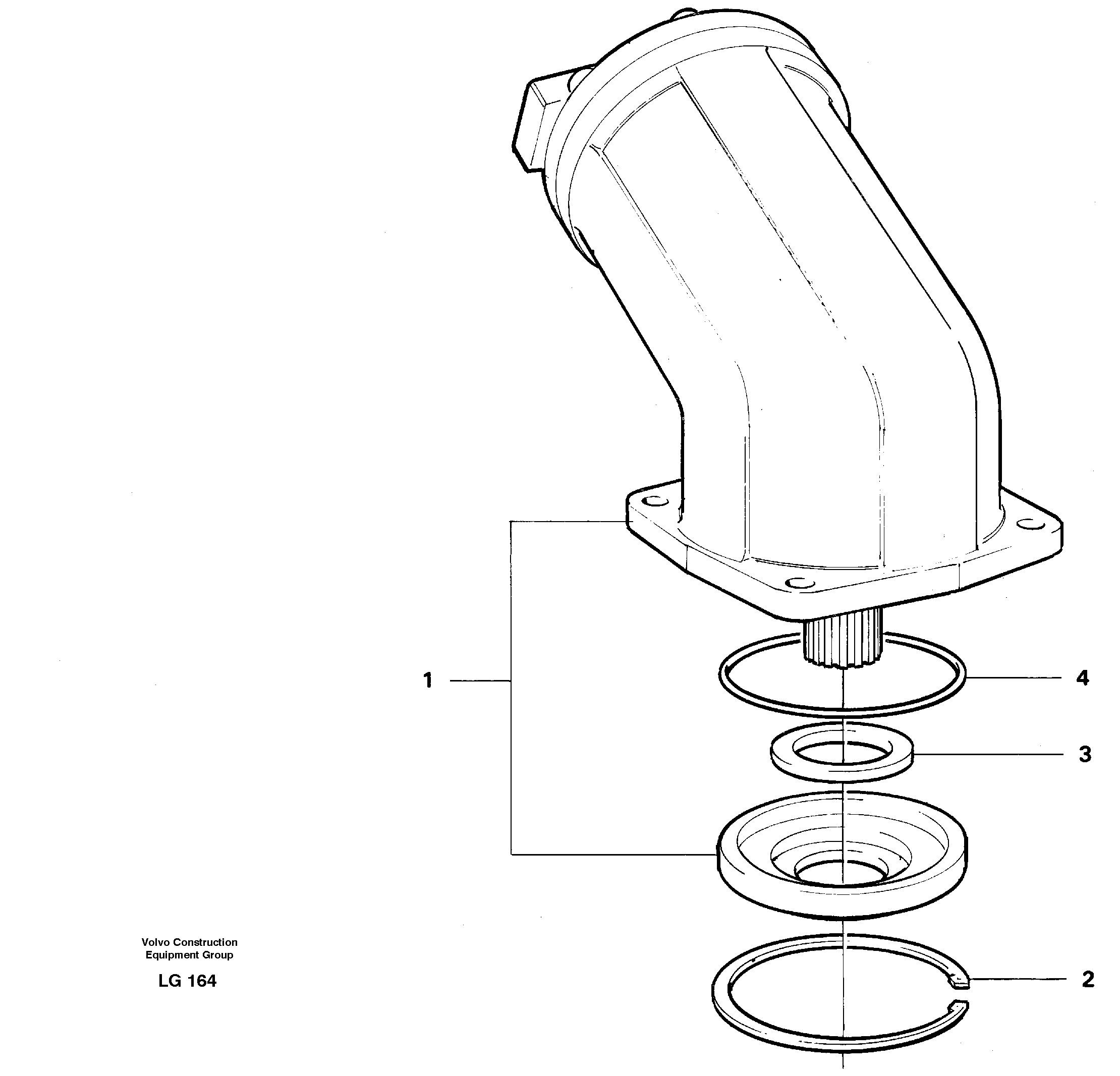 Hydraulic motor, slew — volvo parts diagram