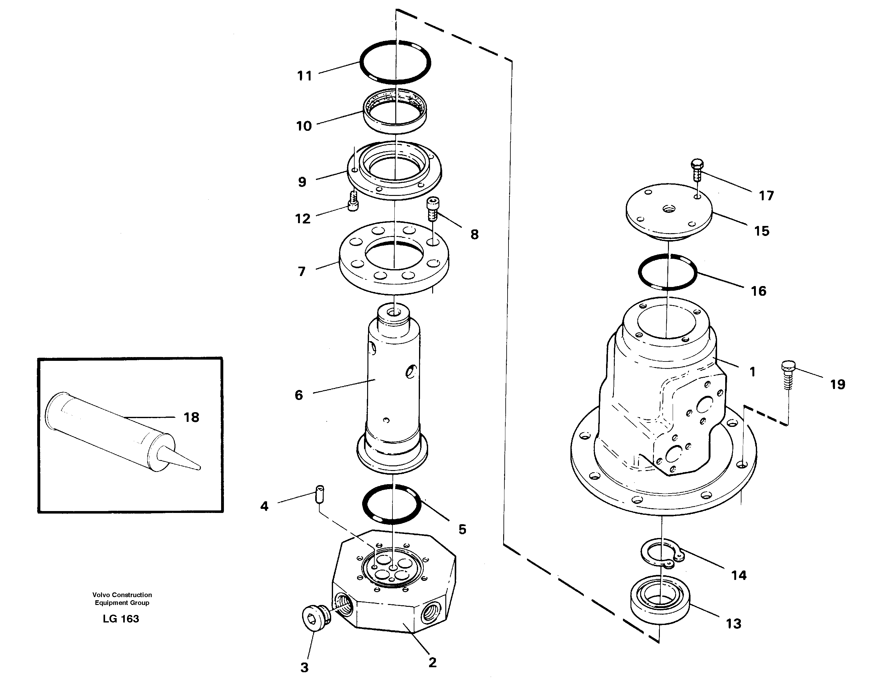 Turning joint — volvo parts diagram