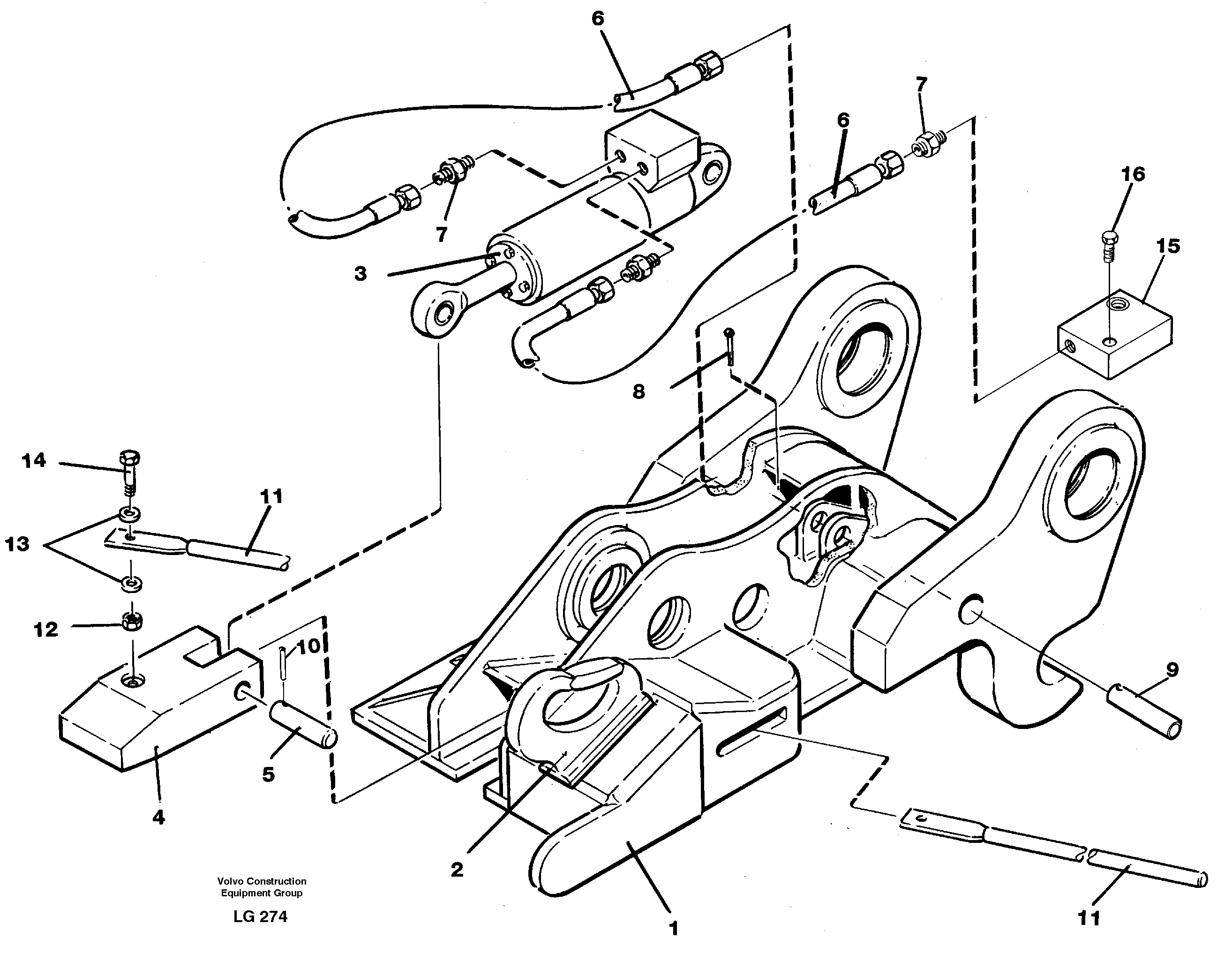 Quickfit, hydraulic  14255327 — volvo parts diagram