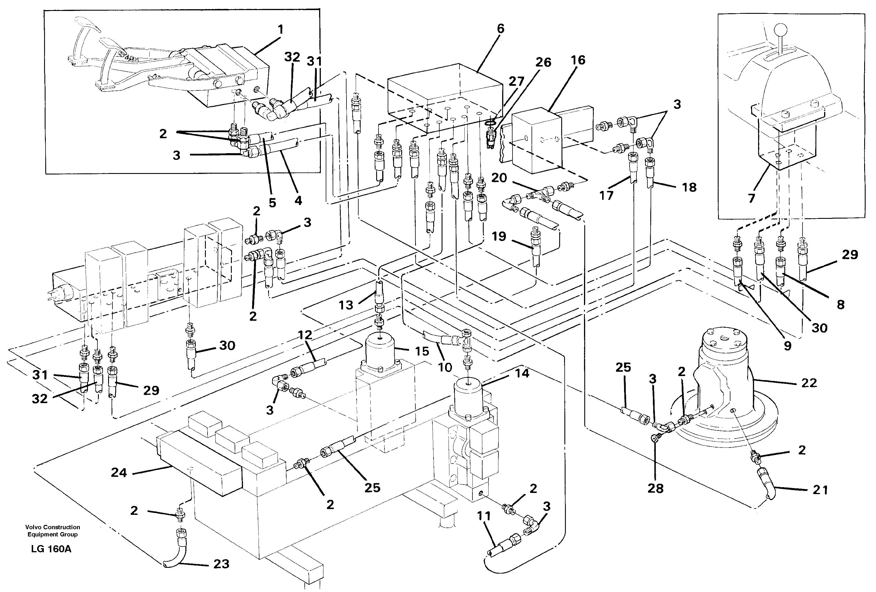 Servohydraulik, travel — volvo parts diagram