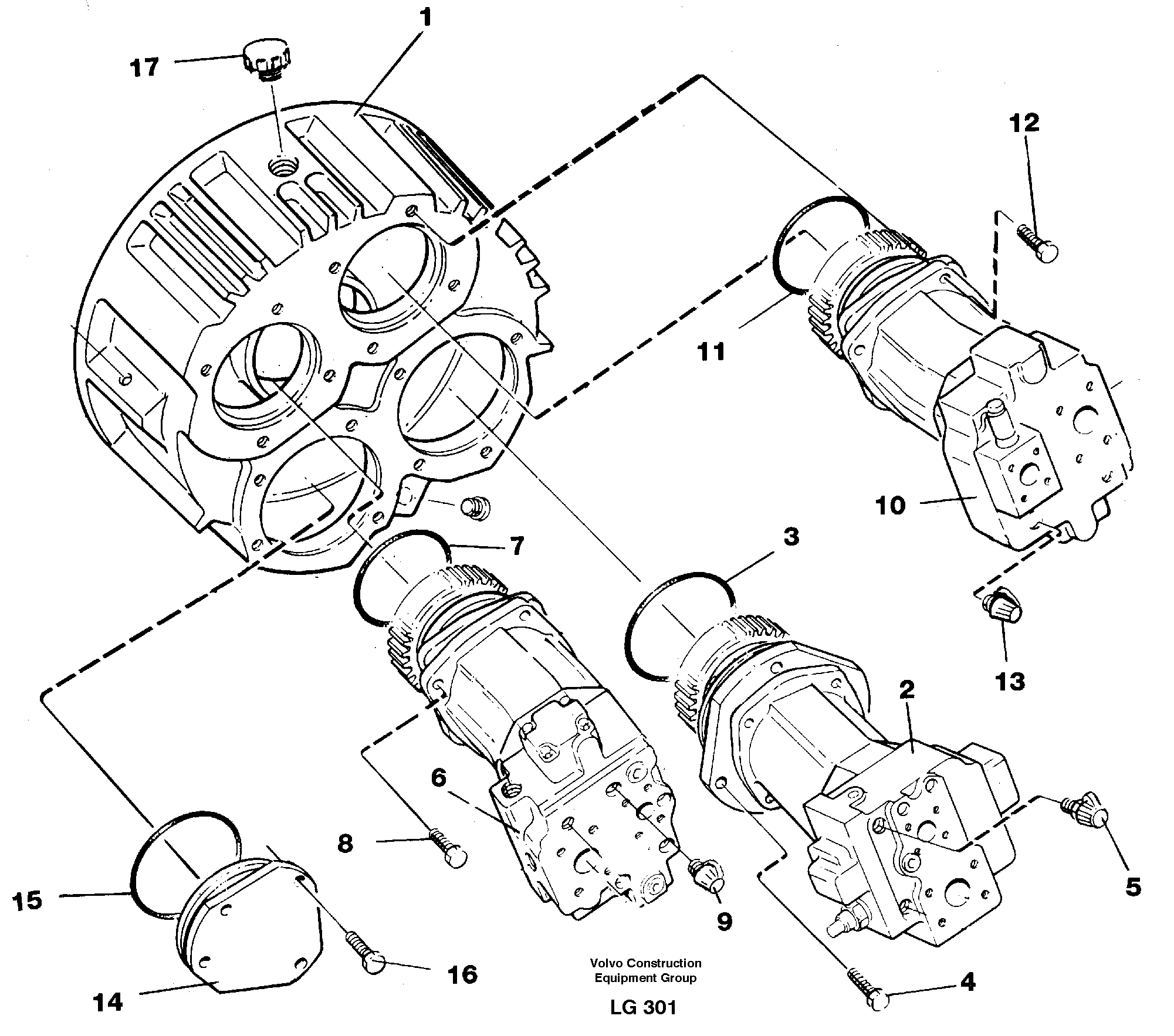 Pump installation — volvo parts diagram