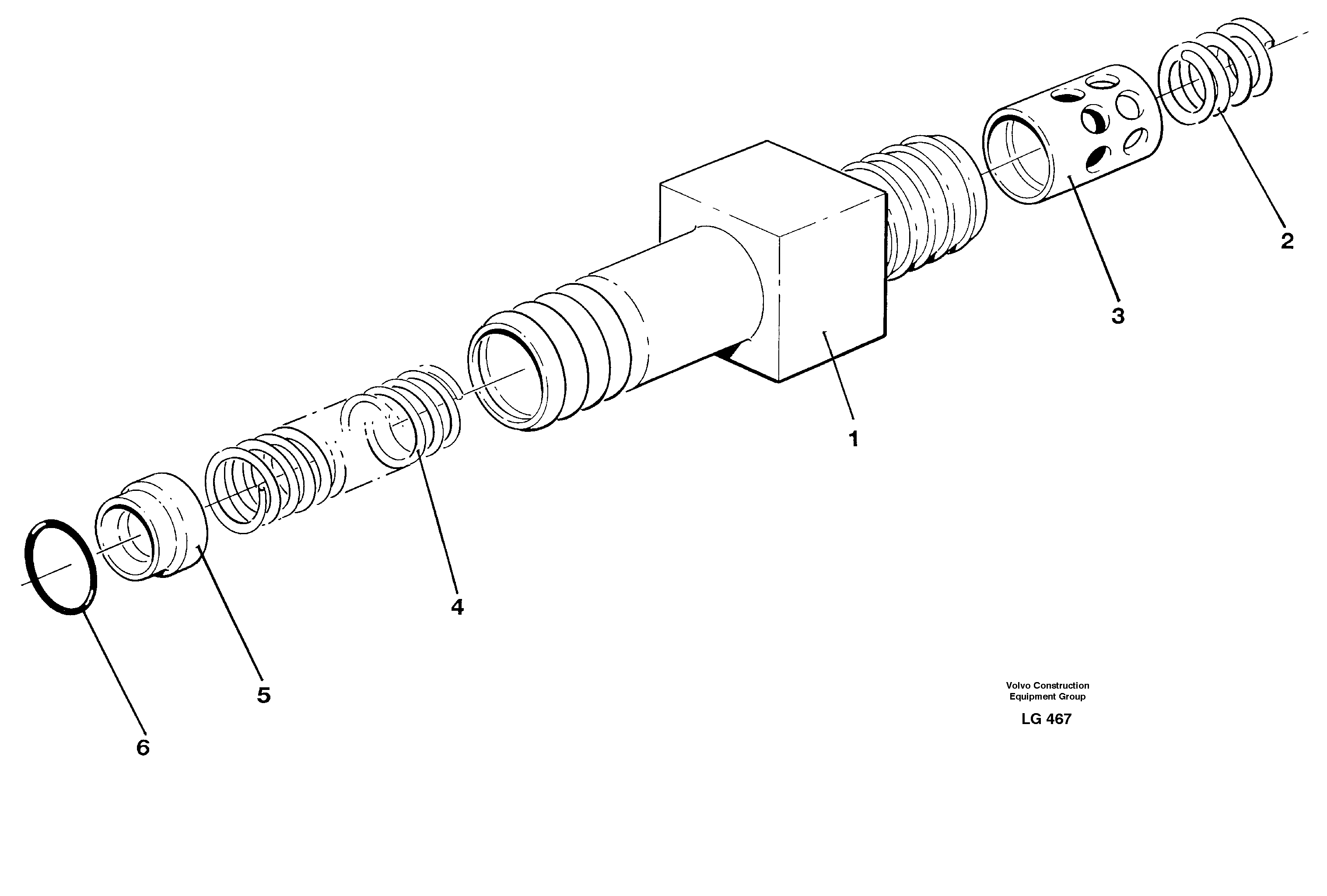 Thermostatic valve — volvo parts diagram