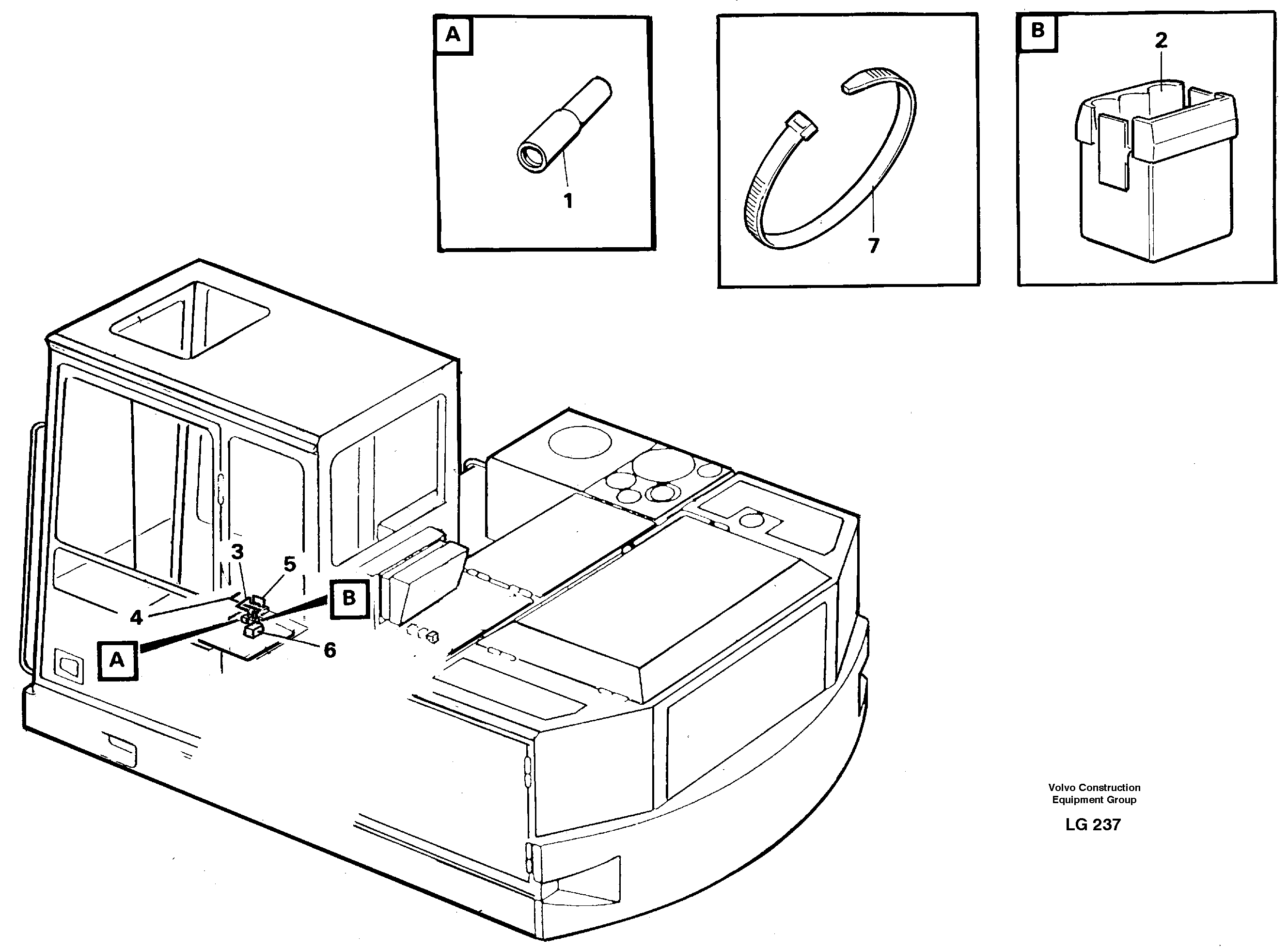 Electric installation for hydraulic hammer  14260165 — volvo parts diagram