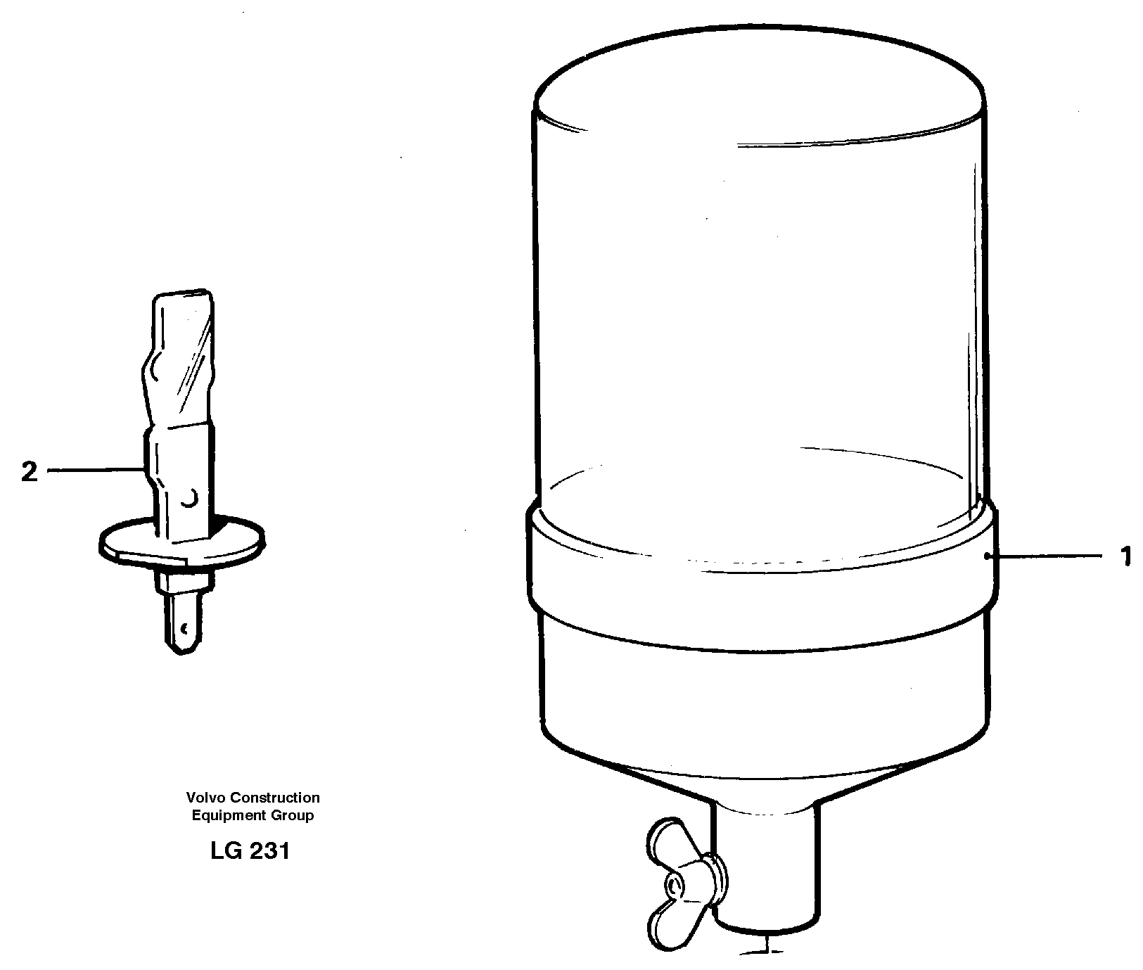 Rotating beacon  11999125 — volvo parts diagram