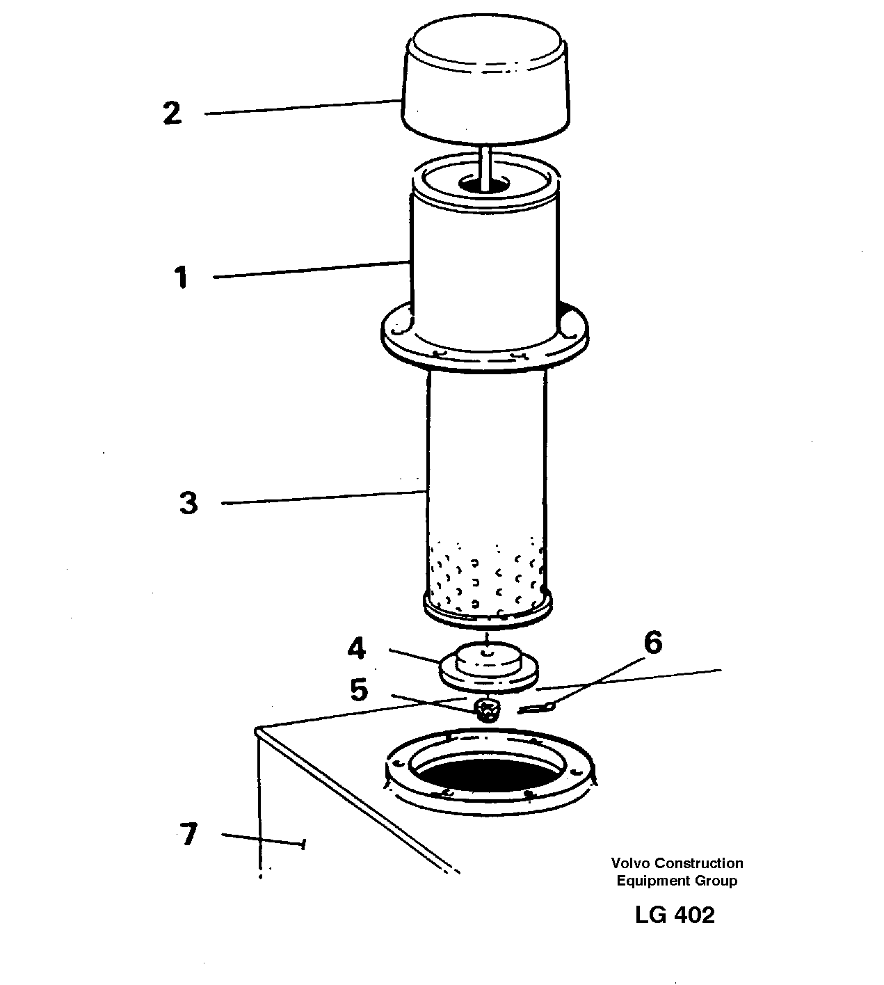 Air filter retainer — volvo parts diagram
