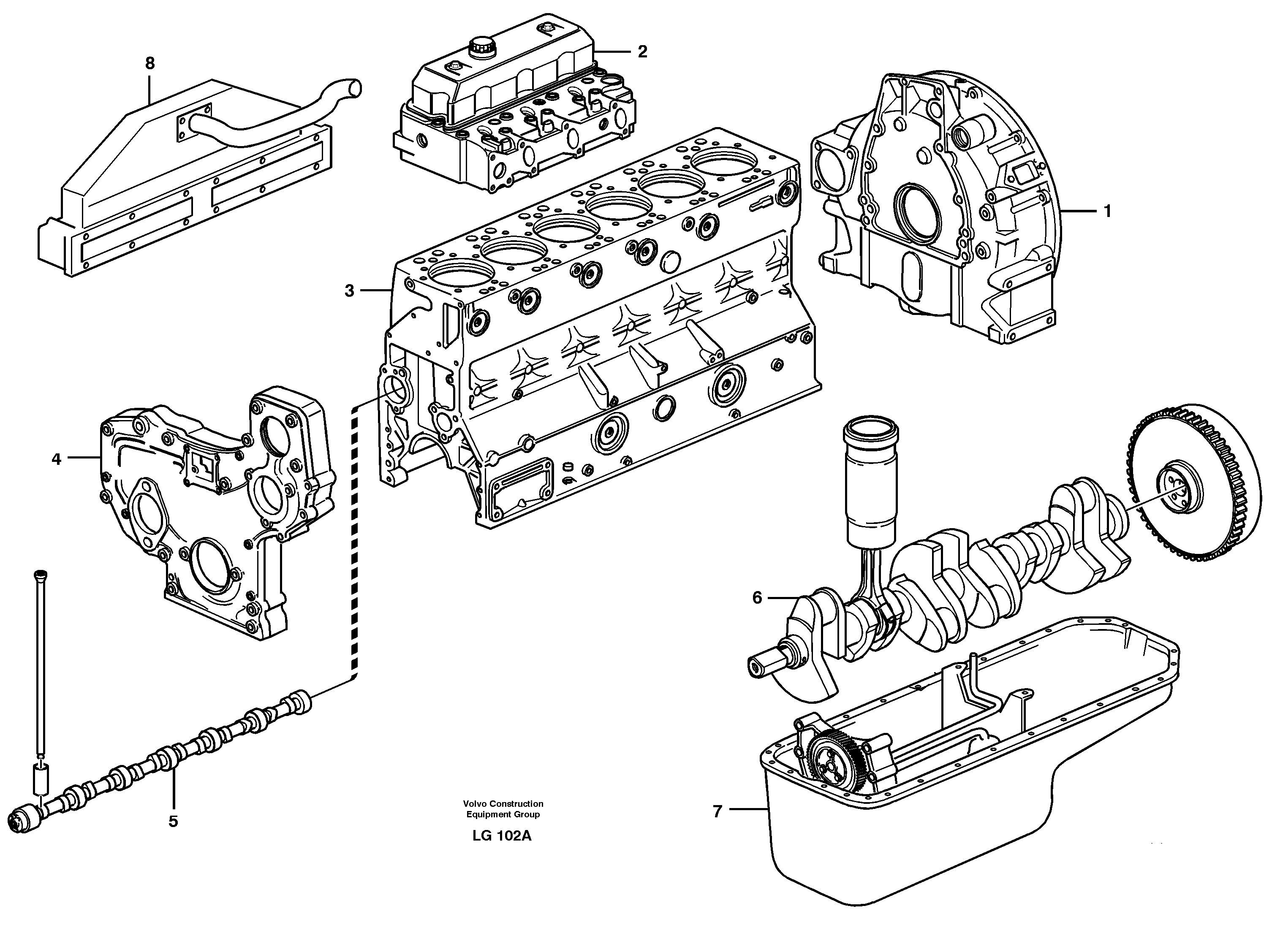 Engine — volvo parts diagram