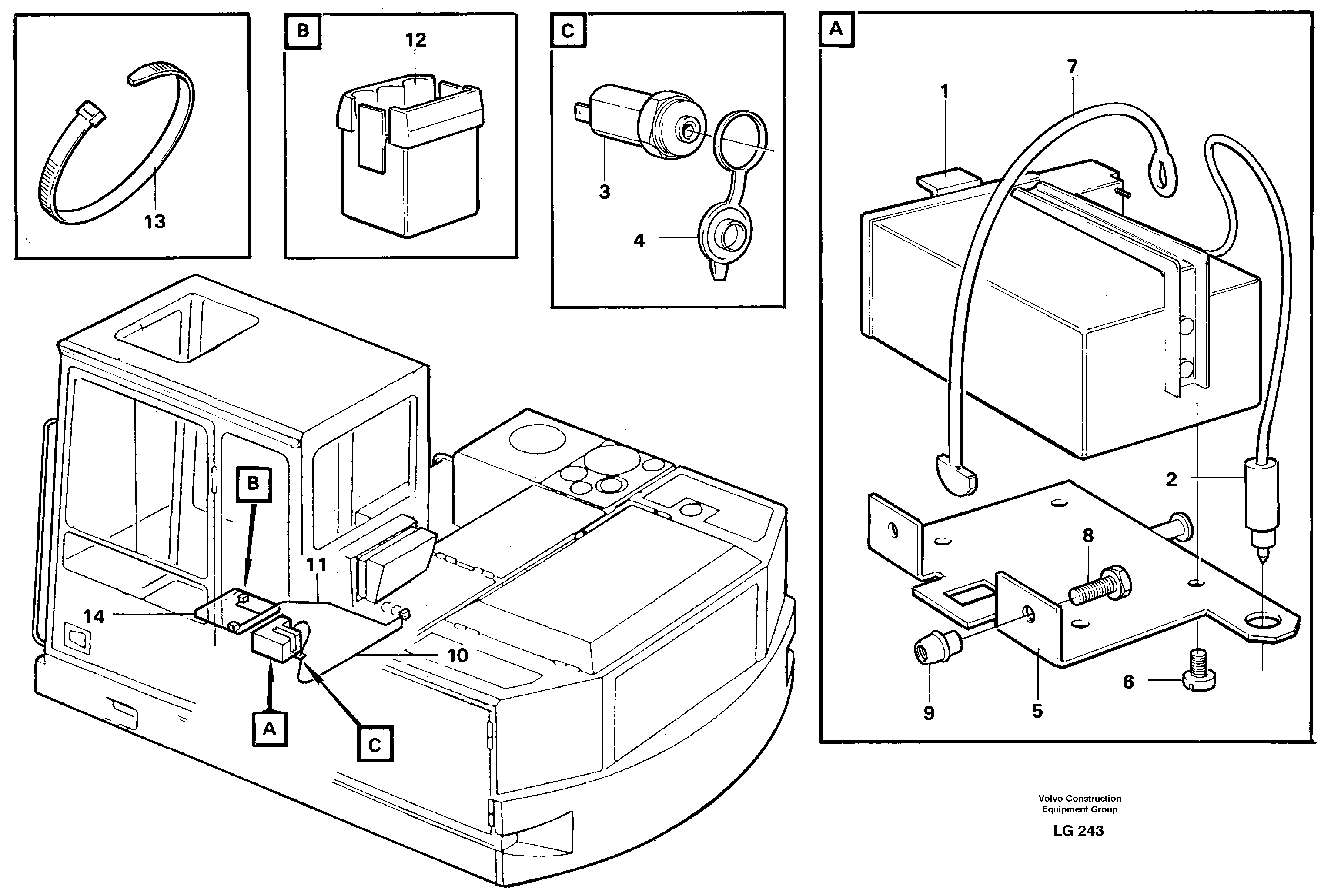 Lunch box heater  14254176 — volvo parts diagram