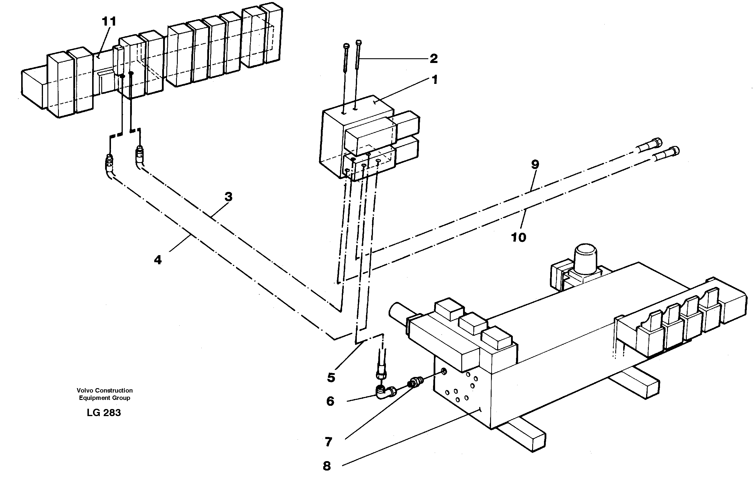 Hydr. quickfit equipment on superstructure.  14246054 — volvo parts diagram